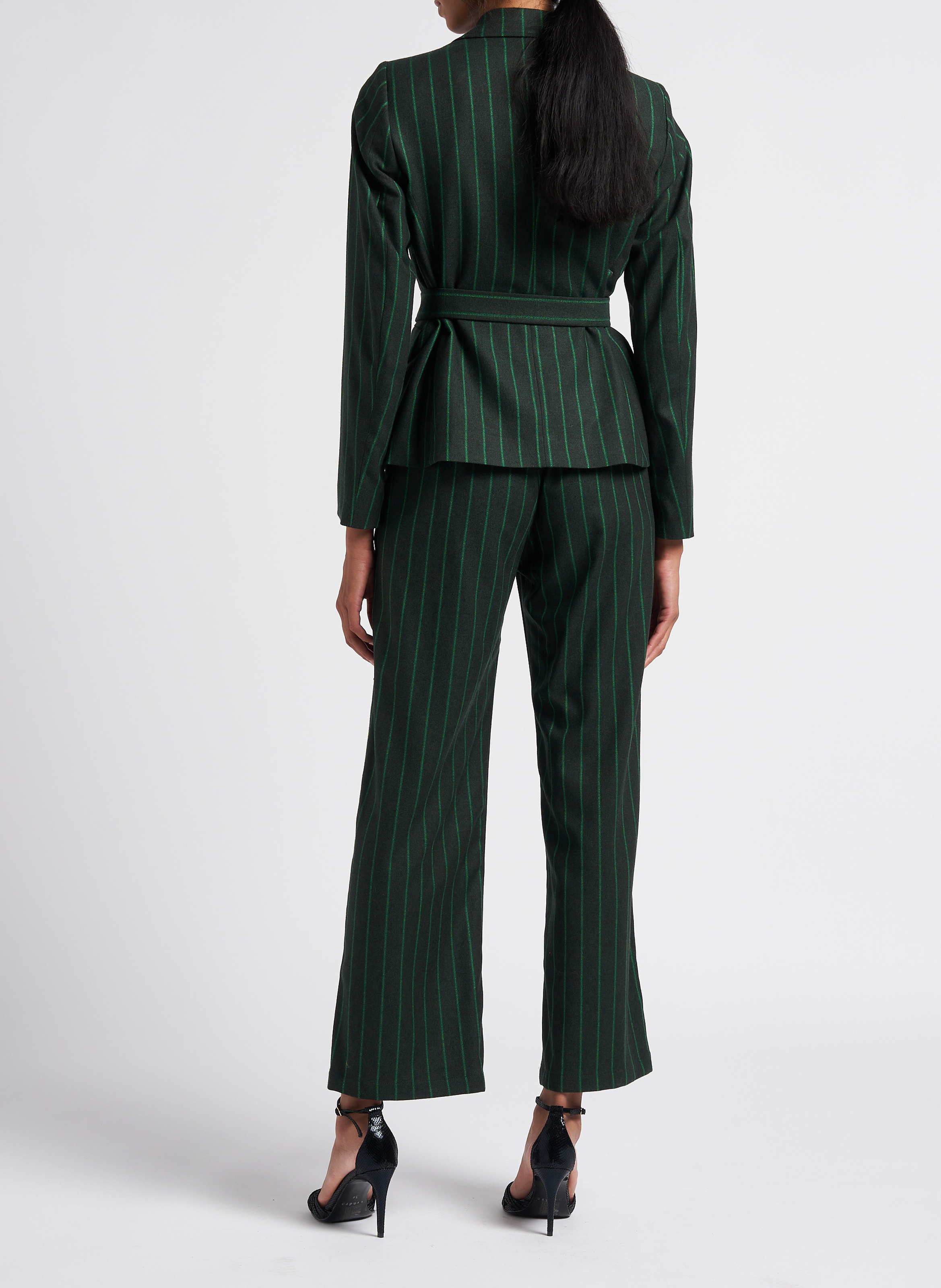 Figurbetonter Blazer mit Streifen DIEGA Grun