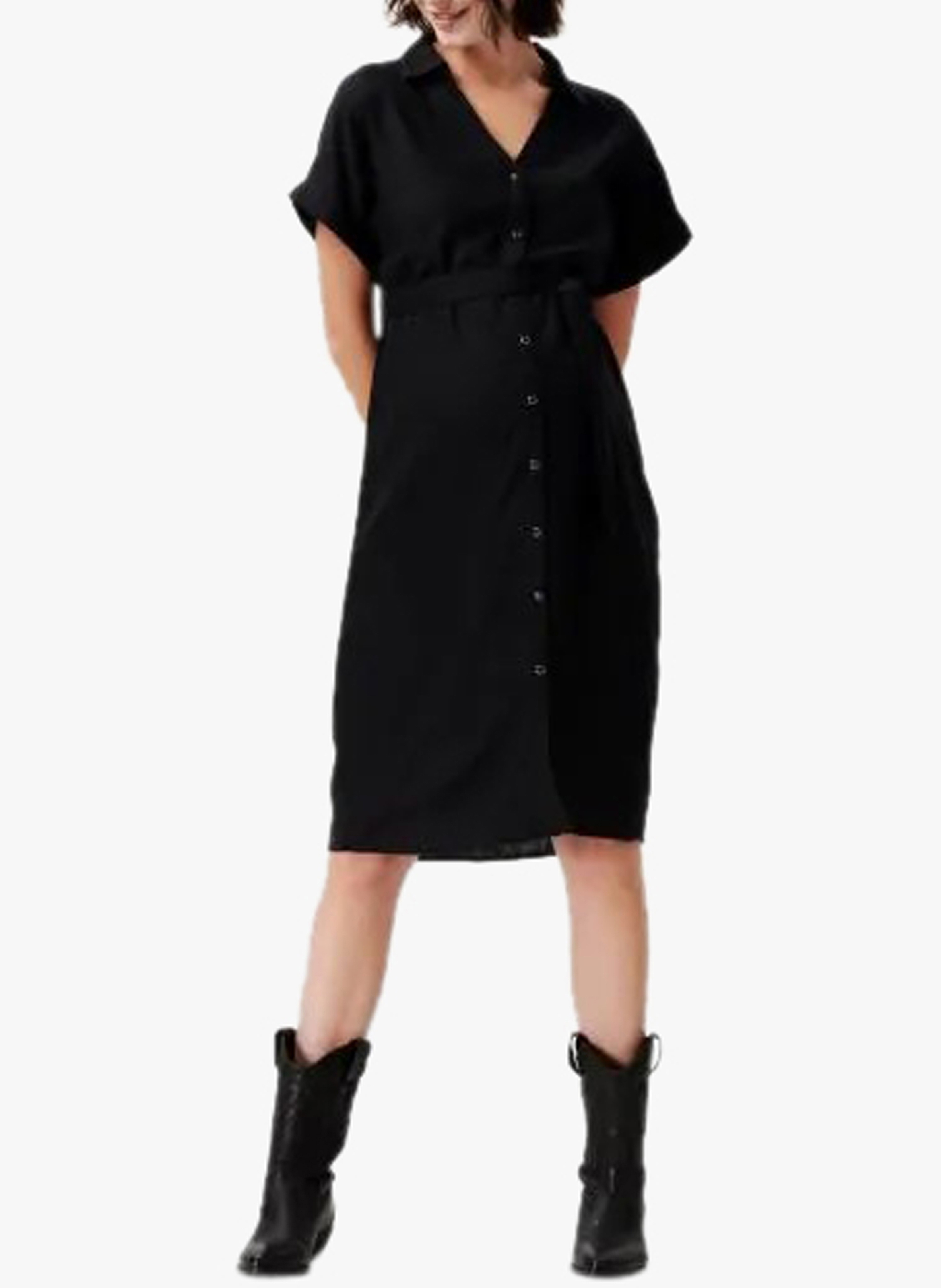 Robe midi d'allaitement  SUPERMOM Noir