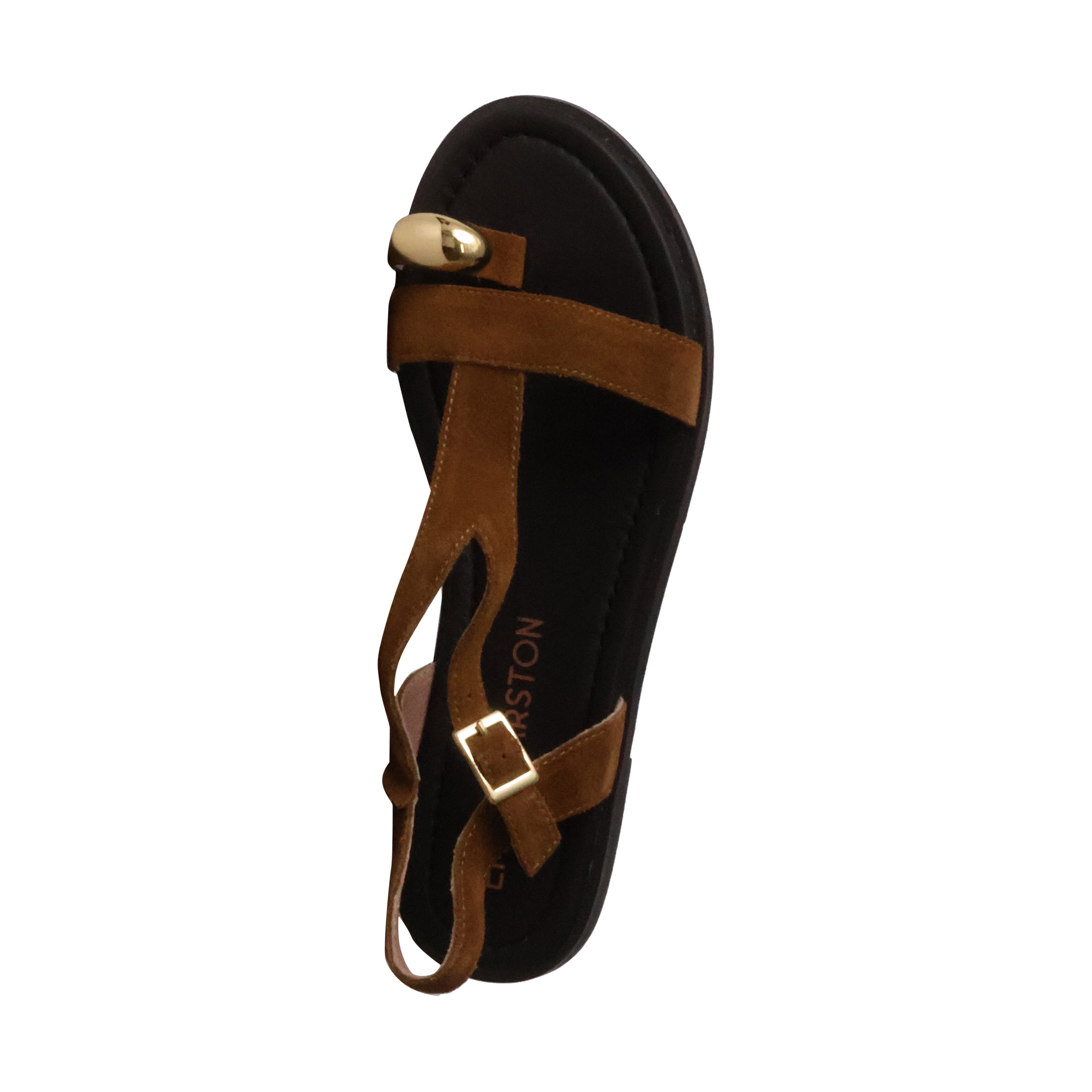 Lynda leather sandals EMILIE KARSTON Brown