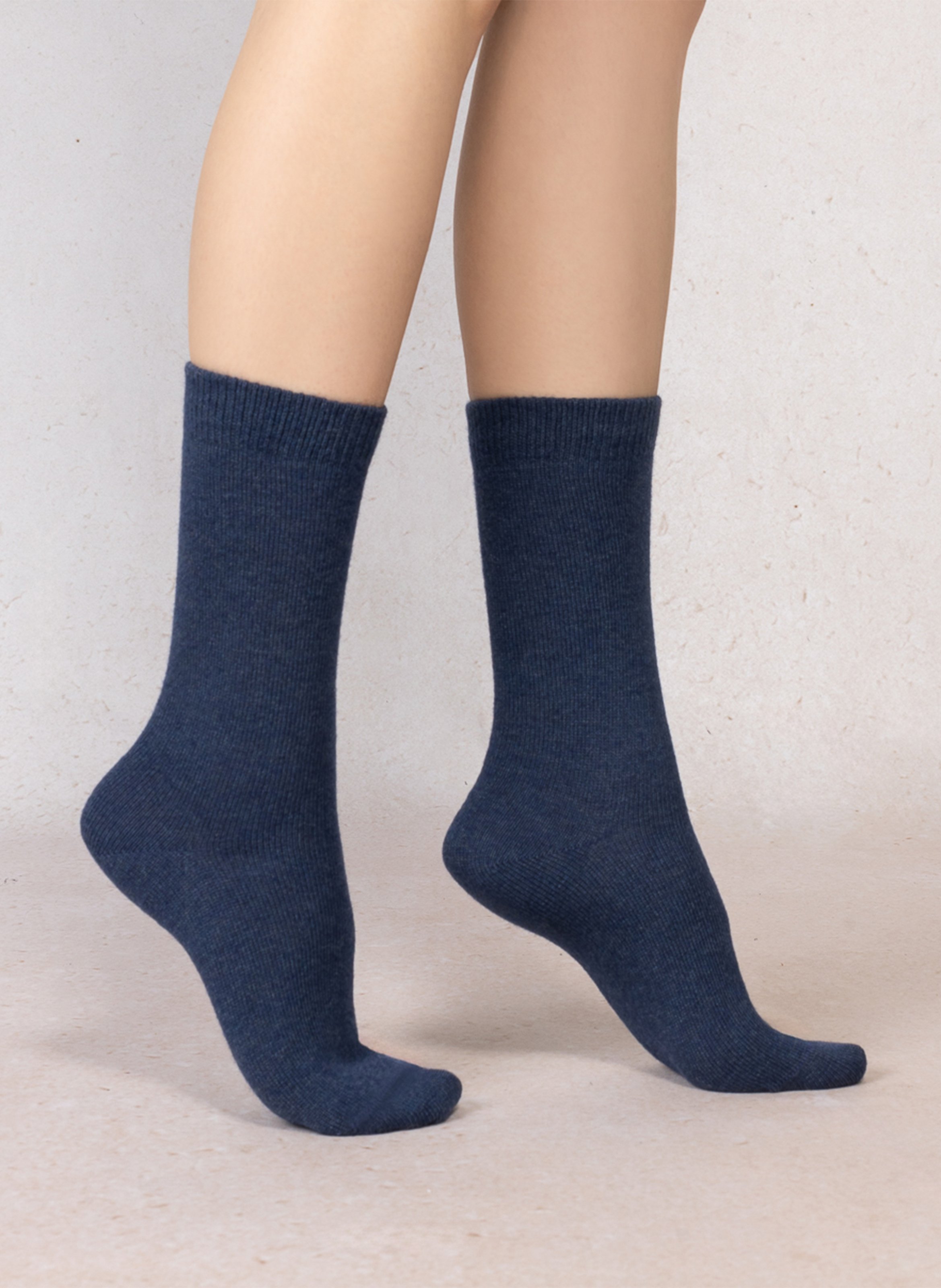 Chaussettes en laine mélangée BLEUFORET Bleu