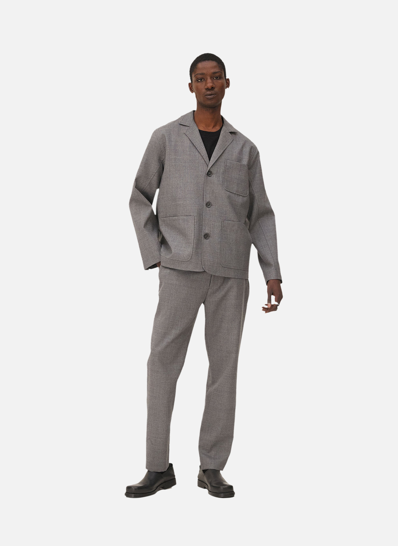 Detroit Steel Grey Stirrup Pants Noyoco Grey