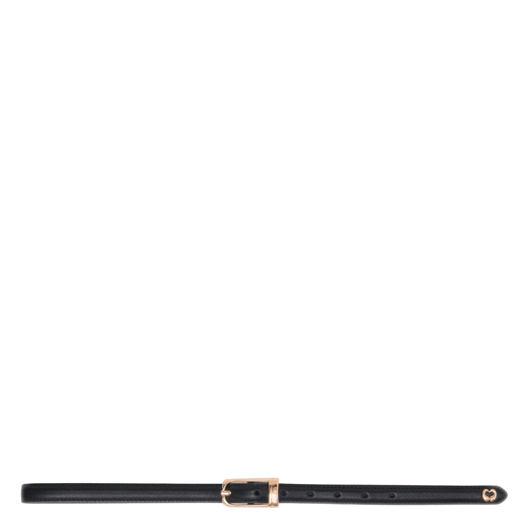 Ceinture en cuir MAJE Noir