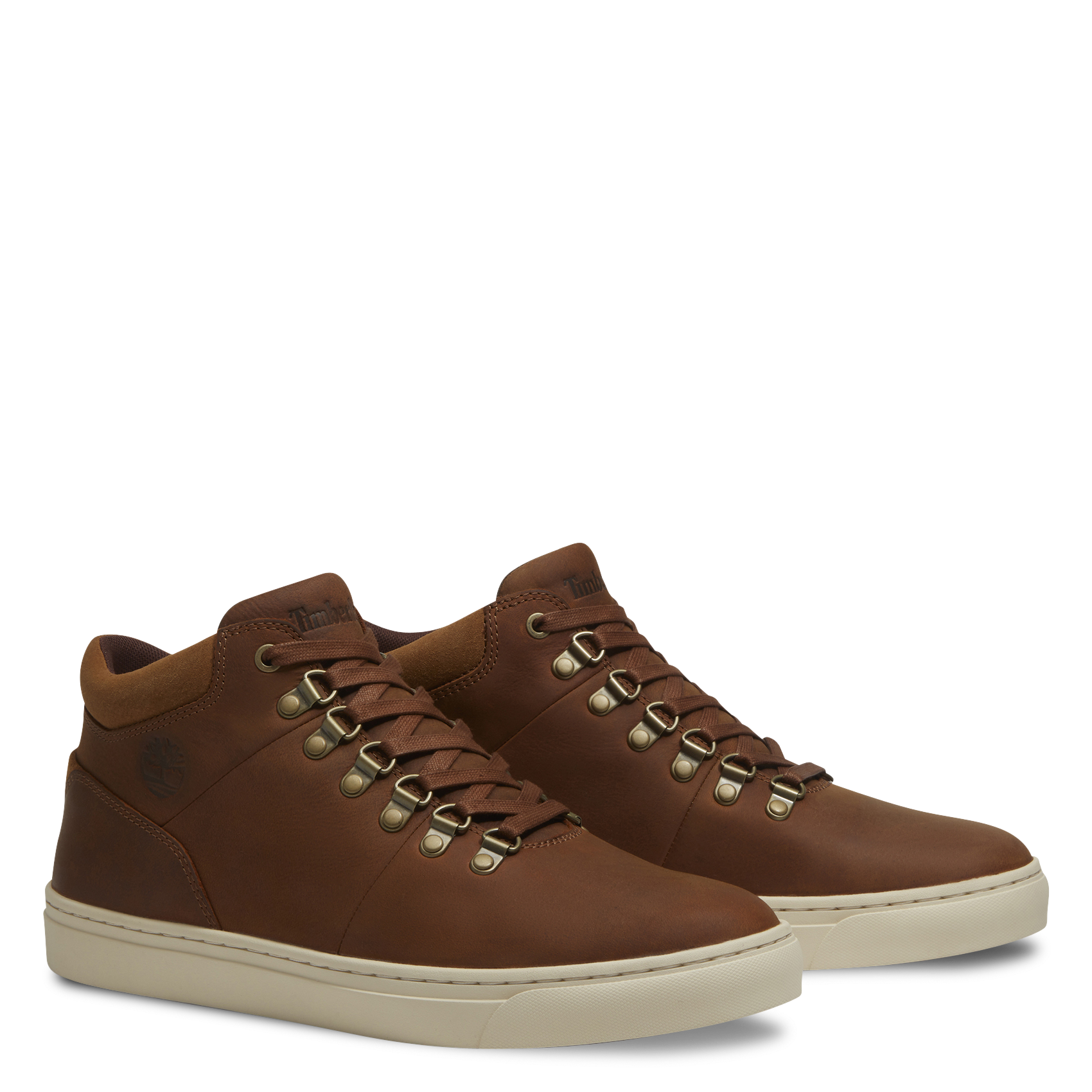 Baskets basses à lacets uni TIMBERLAND Marron