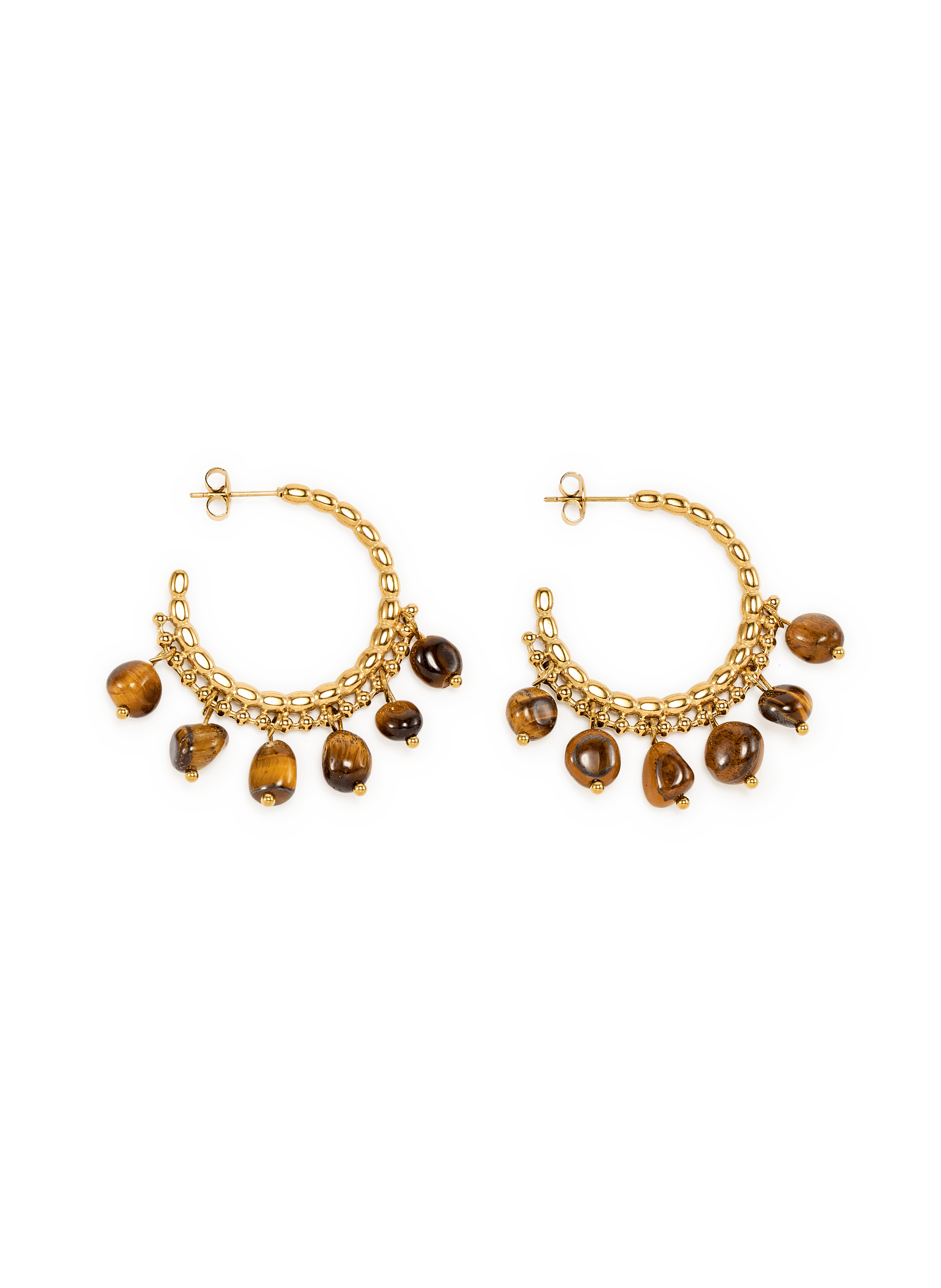 Earrings with gemstones AU PRINTEMPS PARIS Brown