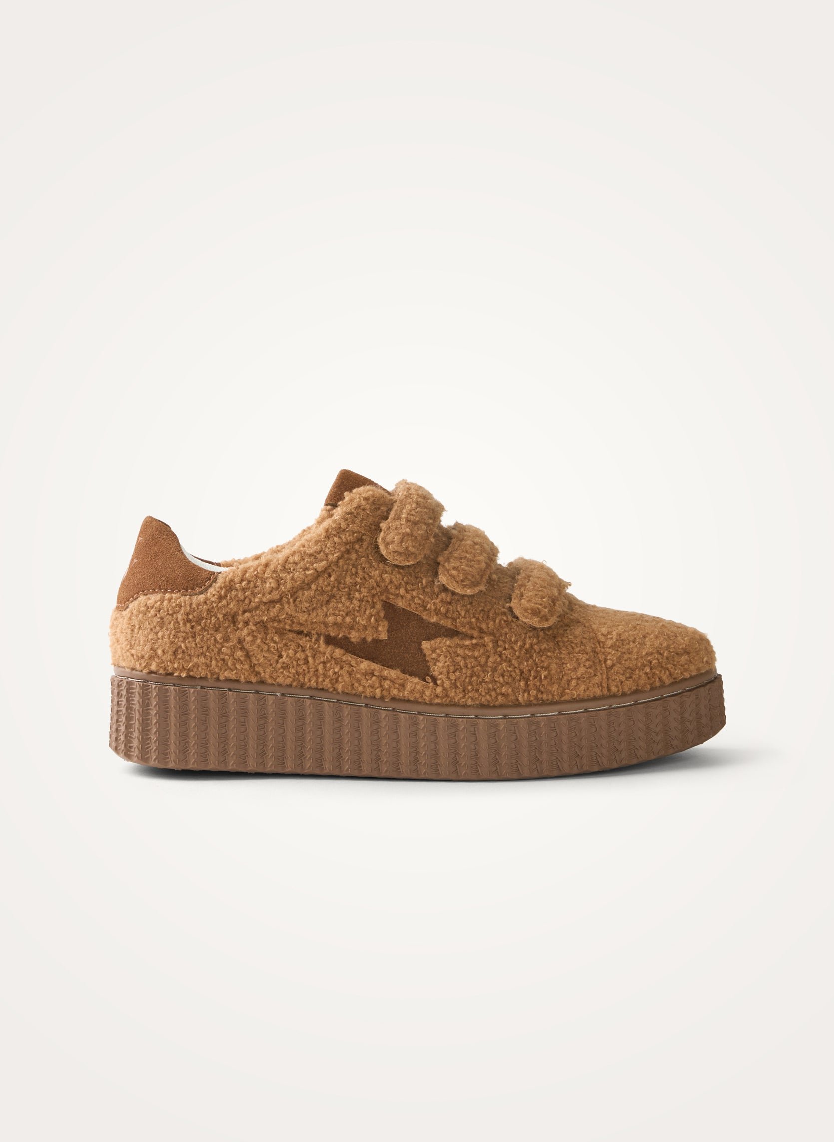 Low-top sneakers in faux shearling VANESSA WU