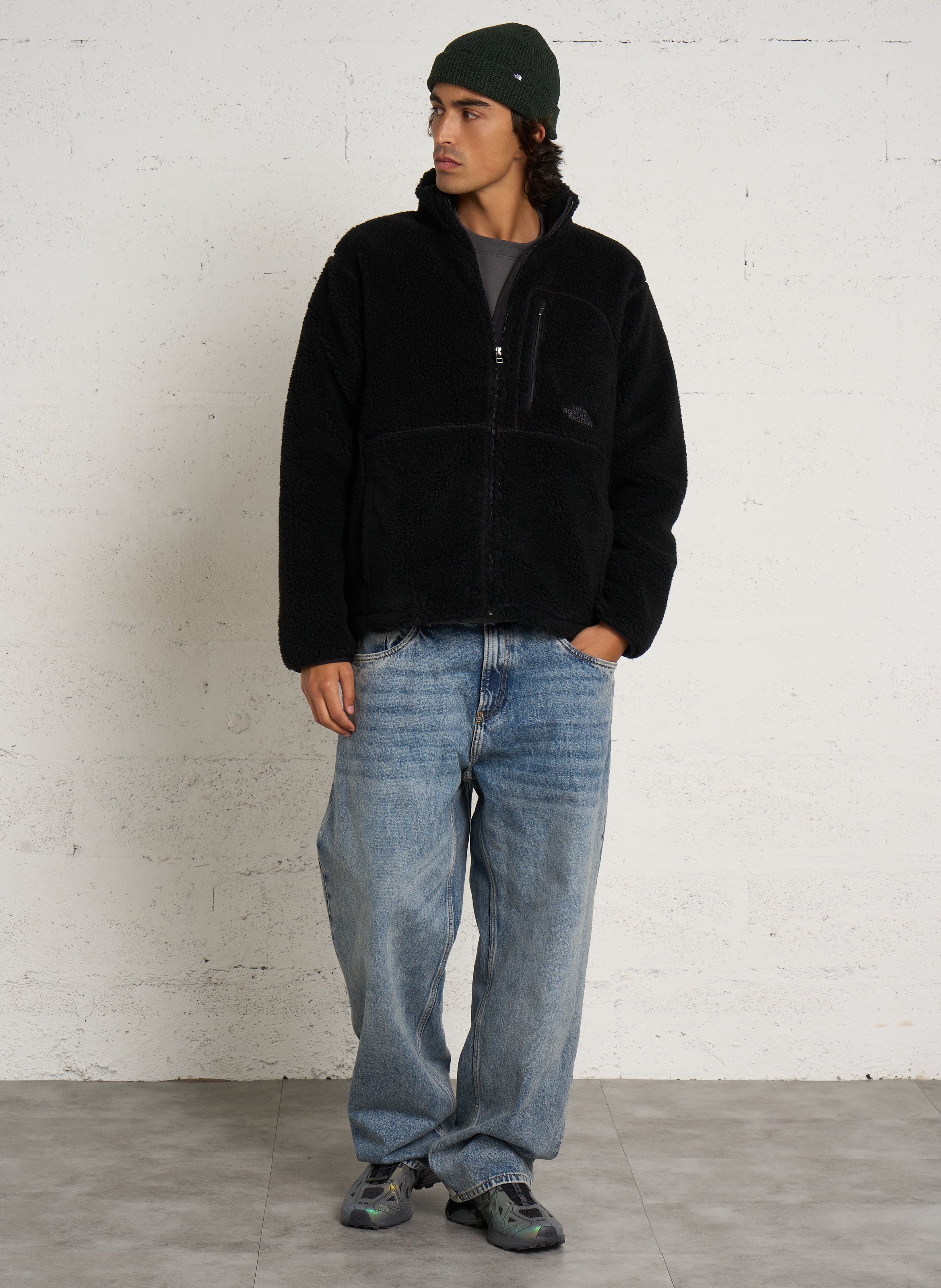 Fleecejacke mit Stehkragen und Reißverschluss THE NORTH FACE Schwarz