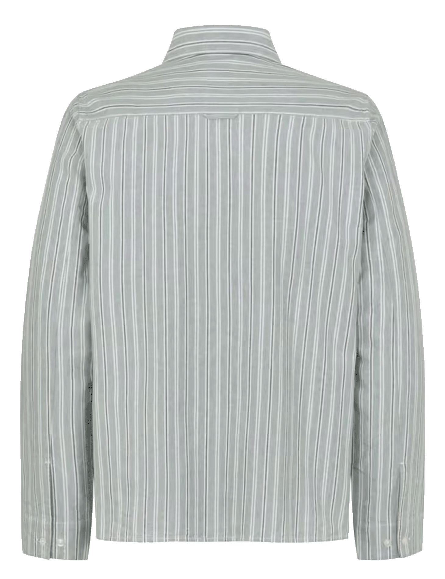 Rechte blouse met klassieke streepkraag van biologisch katoen. SAMSOE SAMSOE Grijs