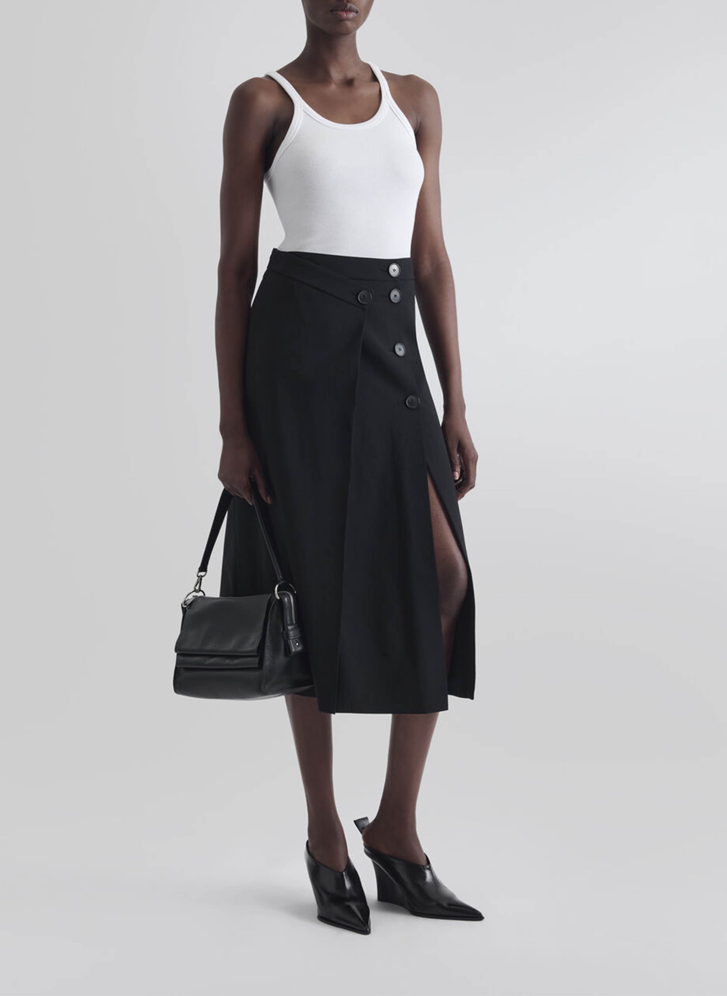 A-line midi skirt IRO Black