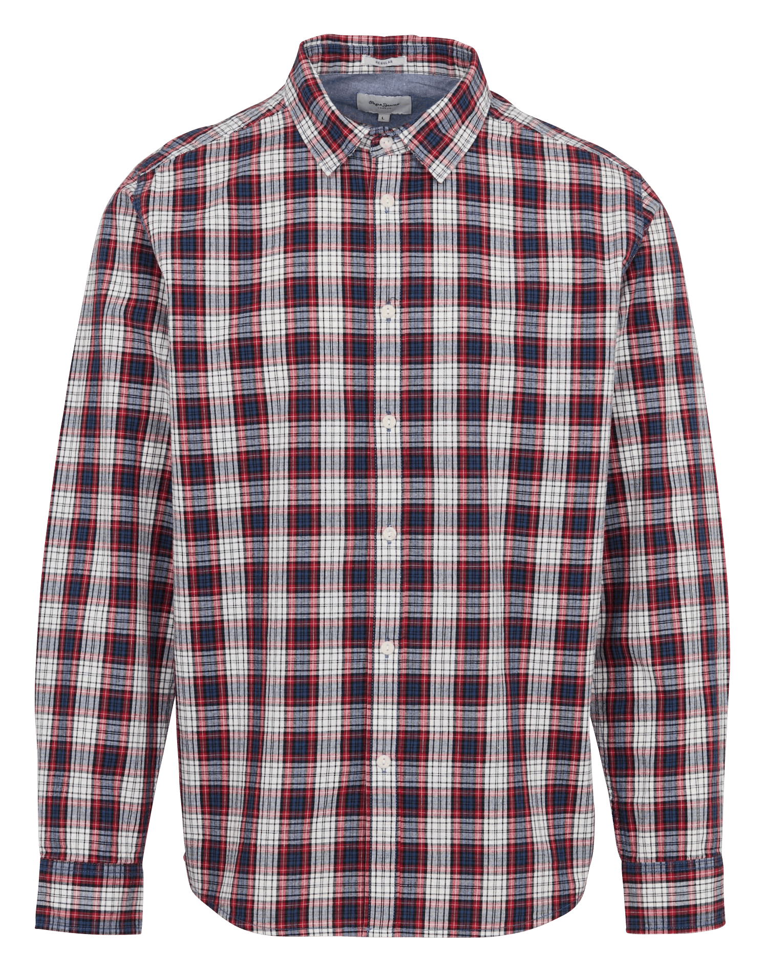 Recht katoenen overhemd PEPE JEANS Rood