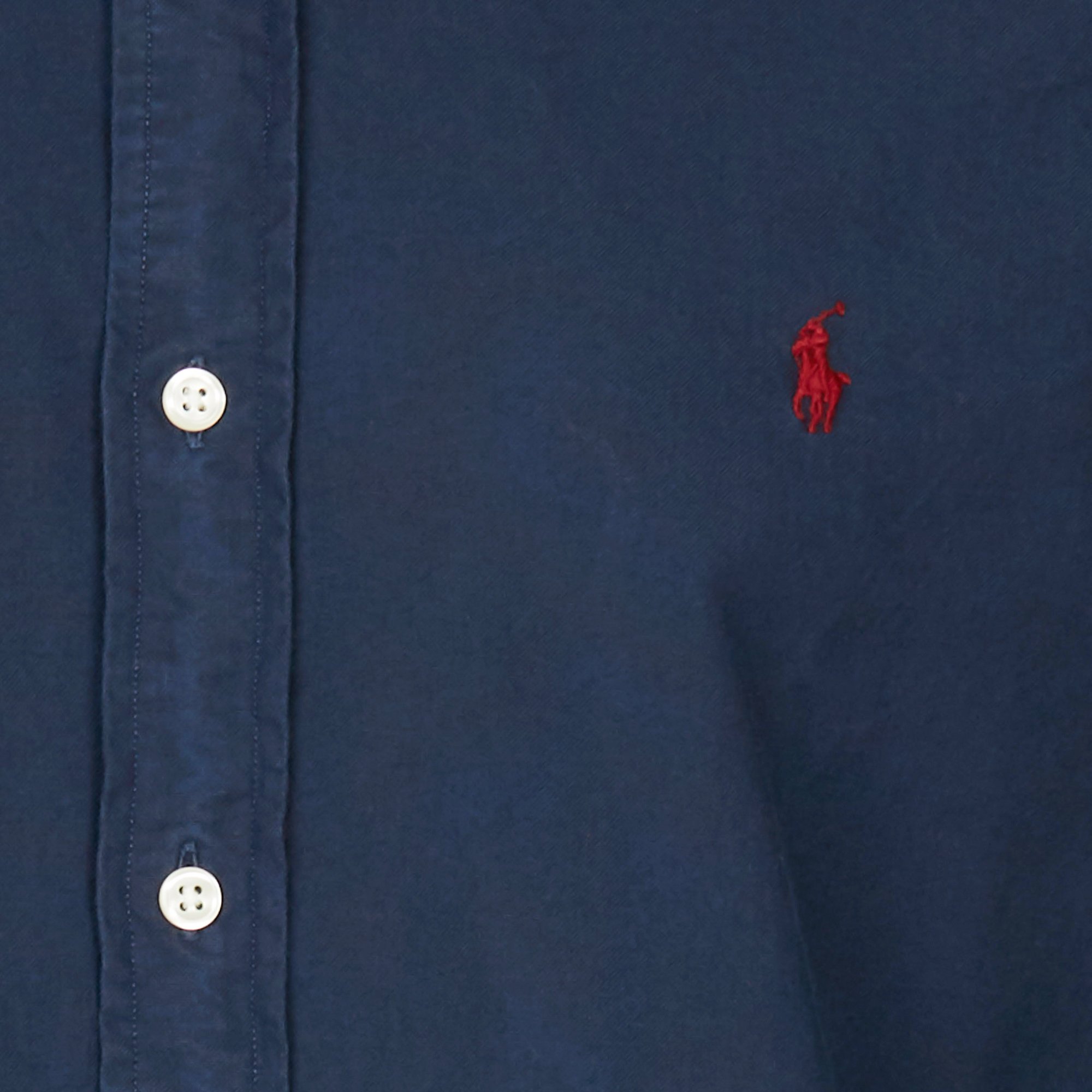 Slimfit-Hemd aus Baumwolle mit amerikanischem Kragen POLO RALPH LAUREN Blau