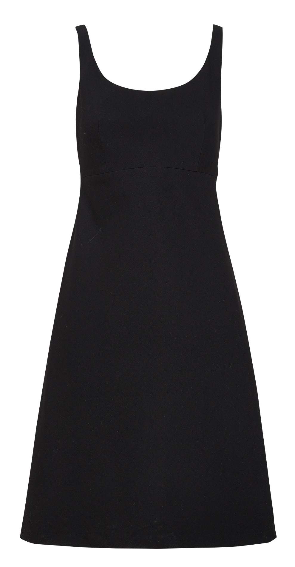 Korte halflange jurk van wolmix THEORY Zwart