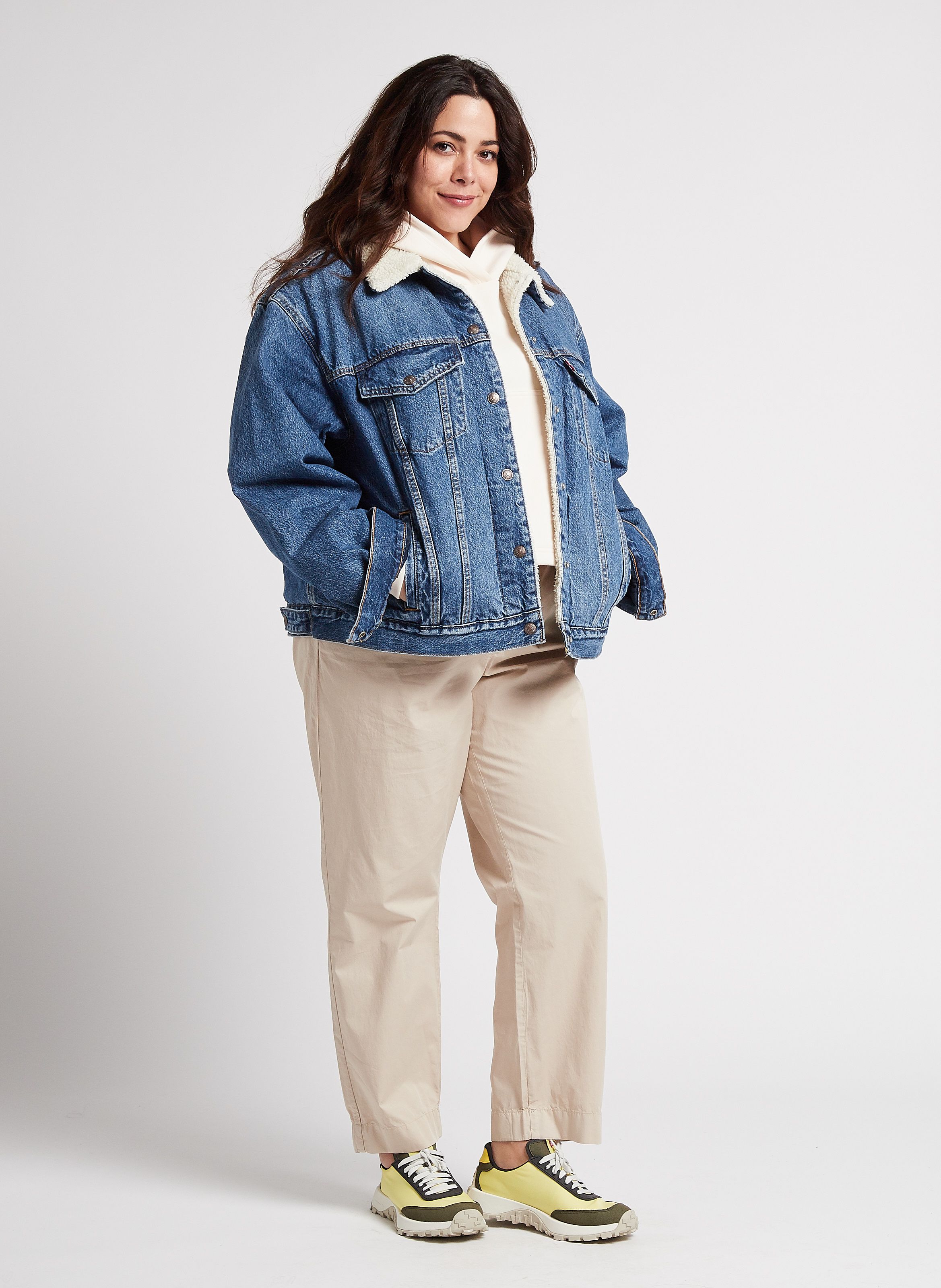 Veste jean fourrée levis hot sale