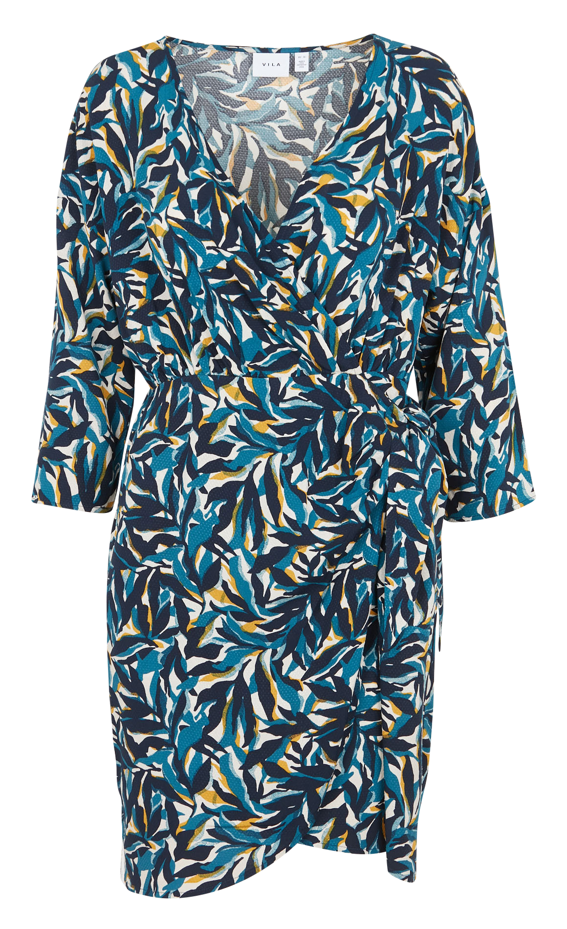 Robe portefeuille droite VILA Beige