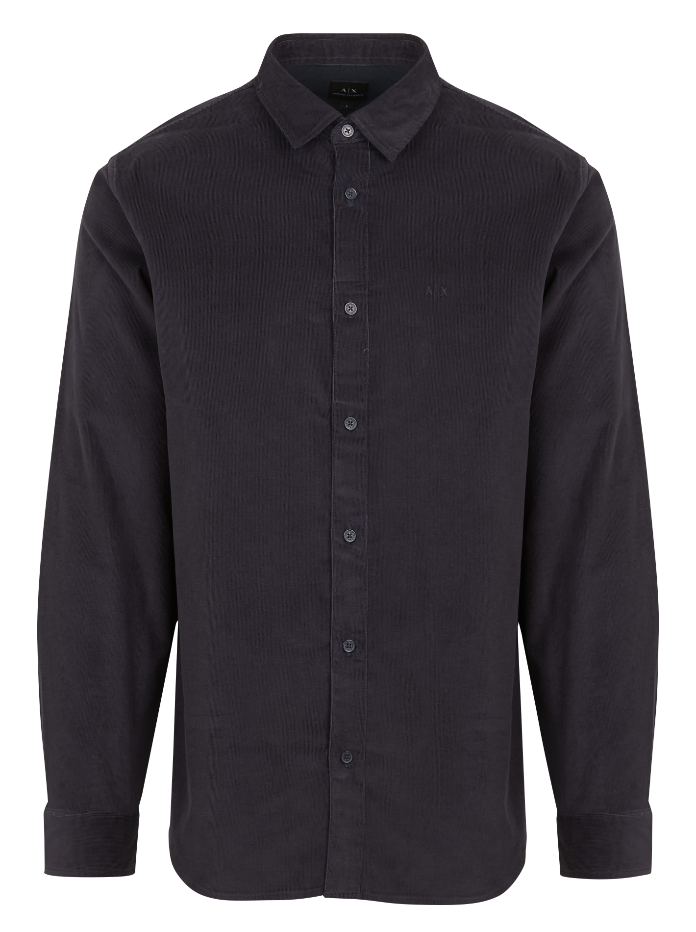 Cotton shirt with classic collar ARMANI EXCHANGE Blue