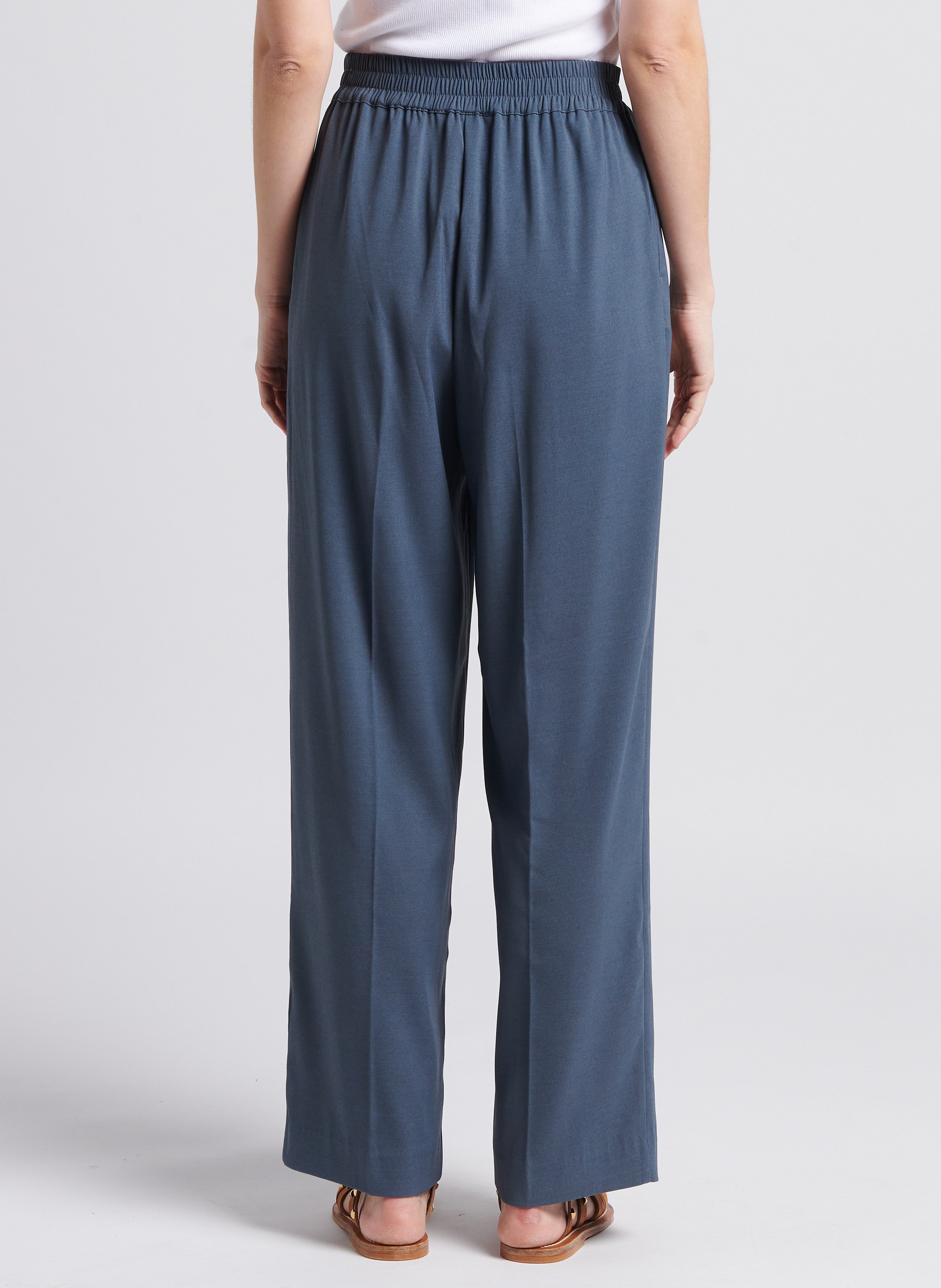 High-waisted wide-leg pants SAMSOE SAMSOE Grey