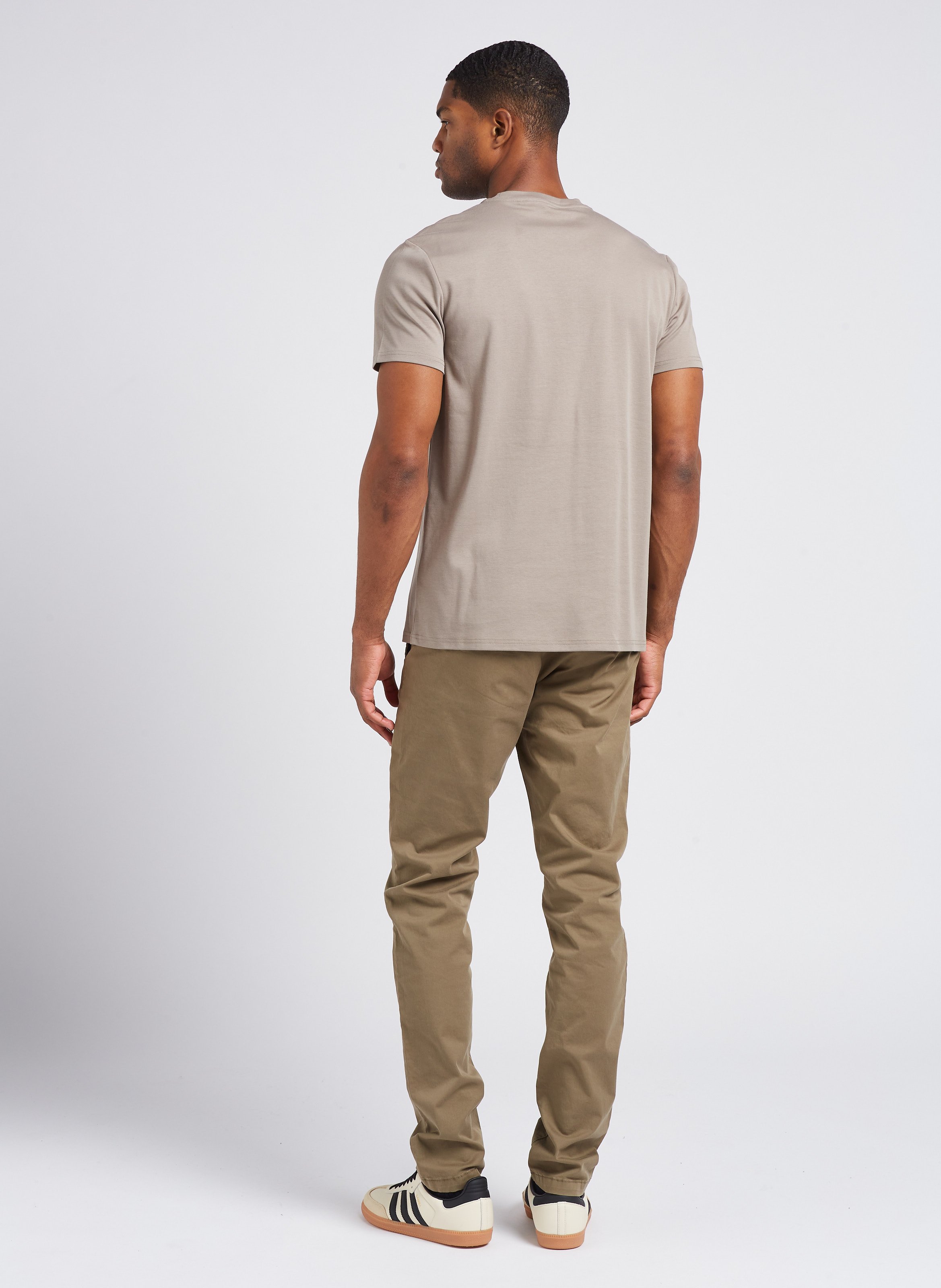 Slim-fit chino | katoenblend IKKS Kaki