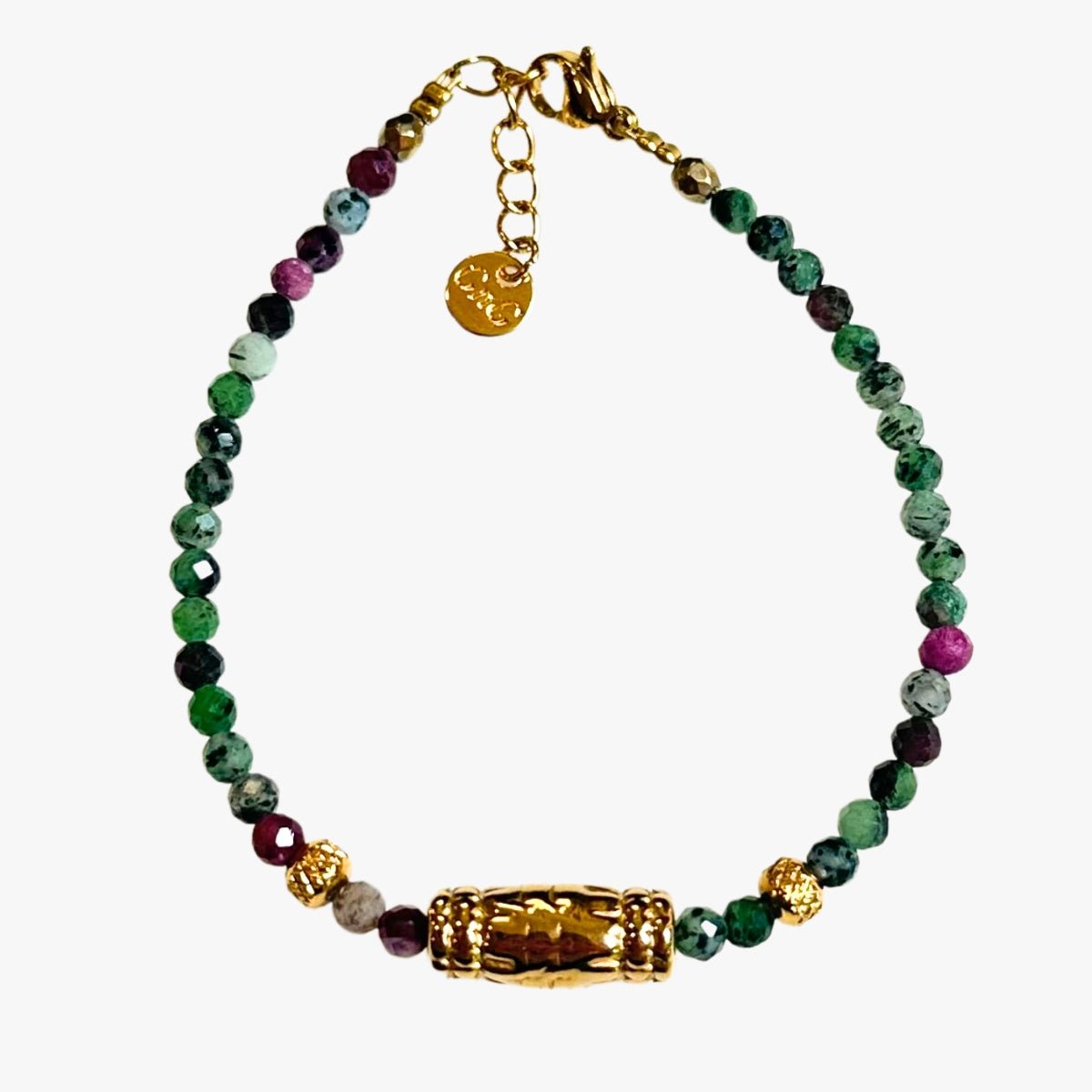 Ruby zoisite bracelet GINANDGER Green