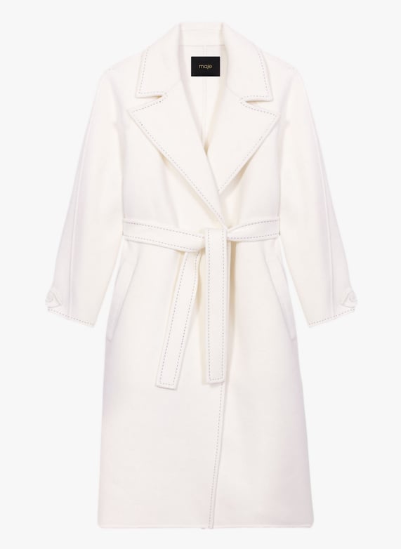 Manteau beige maje hotsell