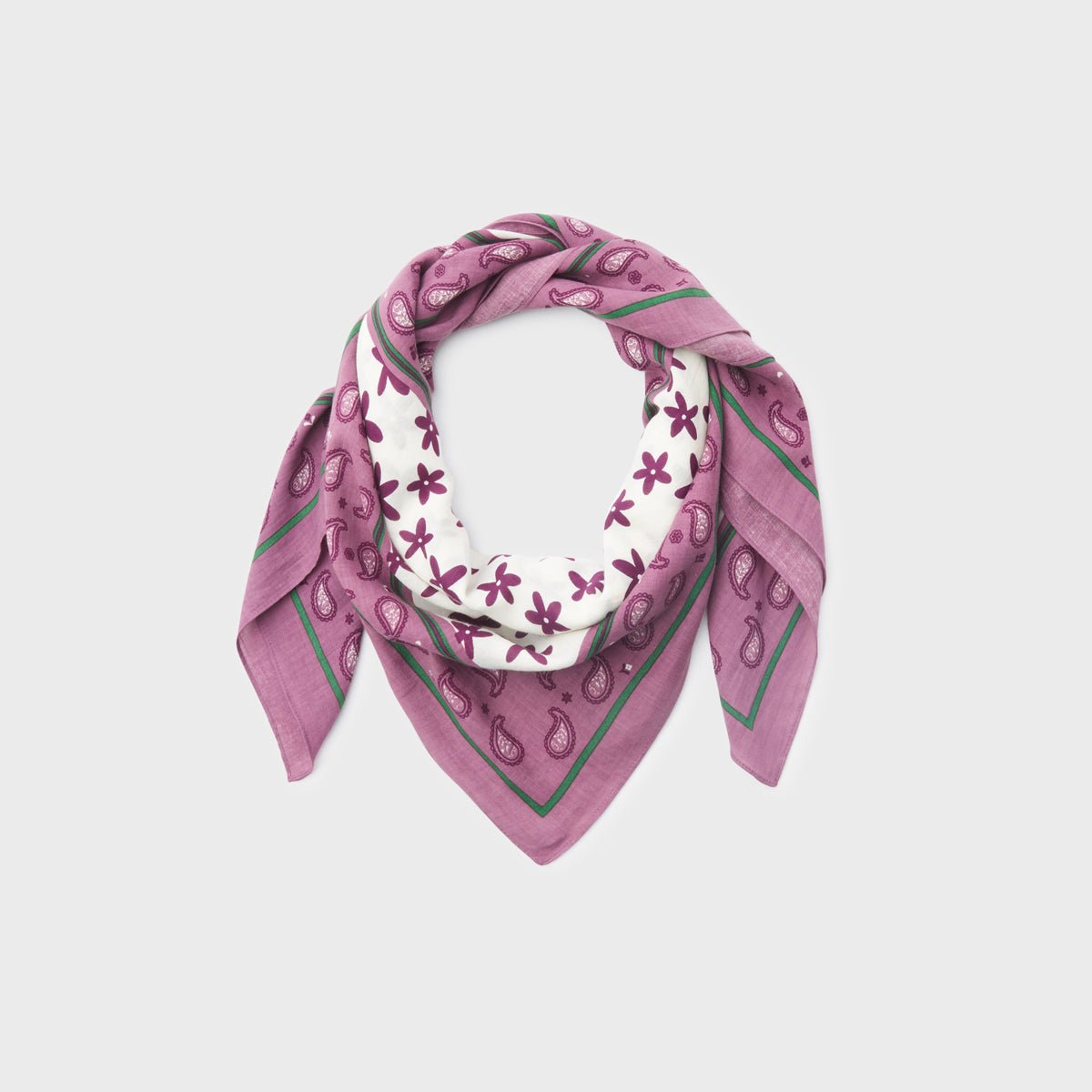 Organic cotton scarf BILLYBELT Purple