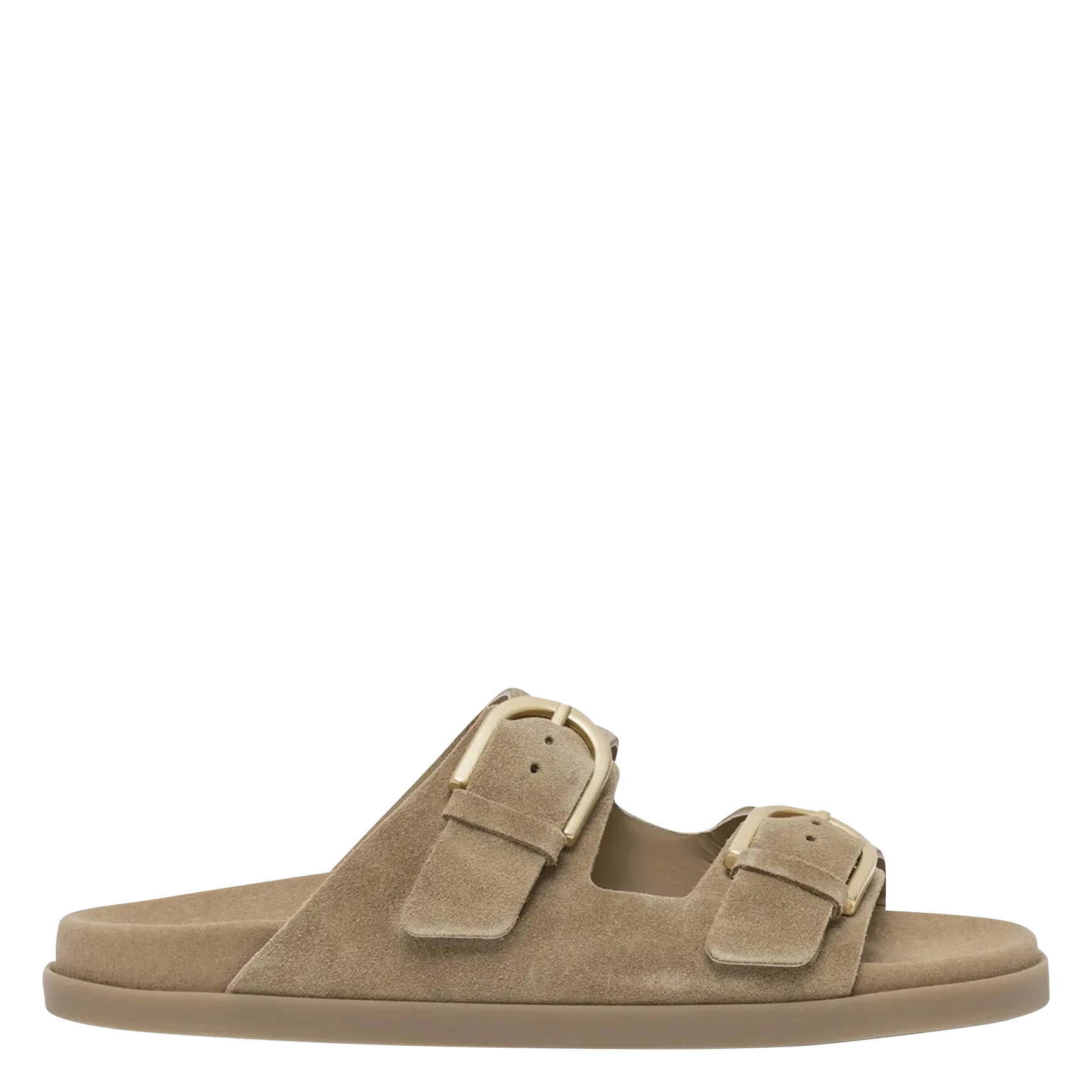 Flache Riemchensandalen aus Leder BOCAGE Beige