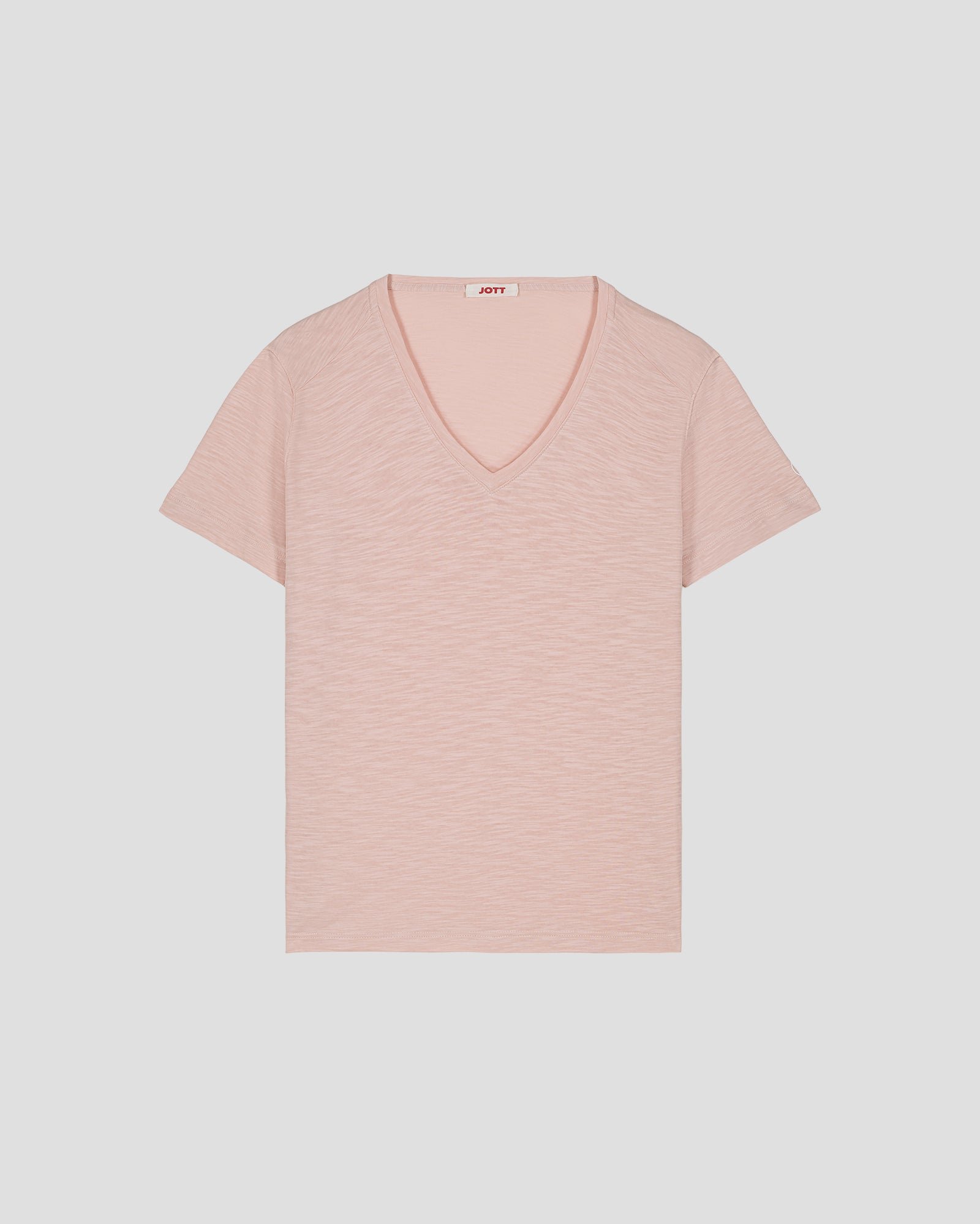 Women's V-neck cotton T-shirt Sonia JOTT Pink
