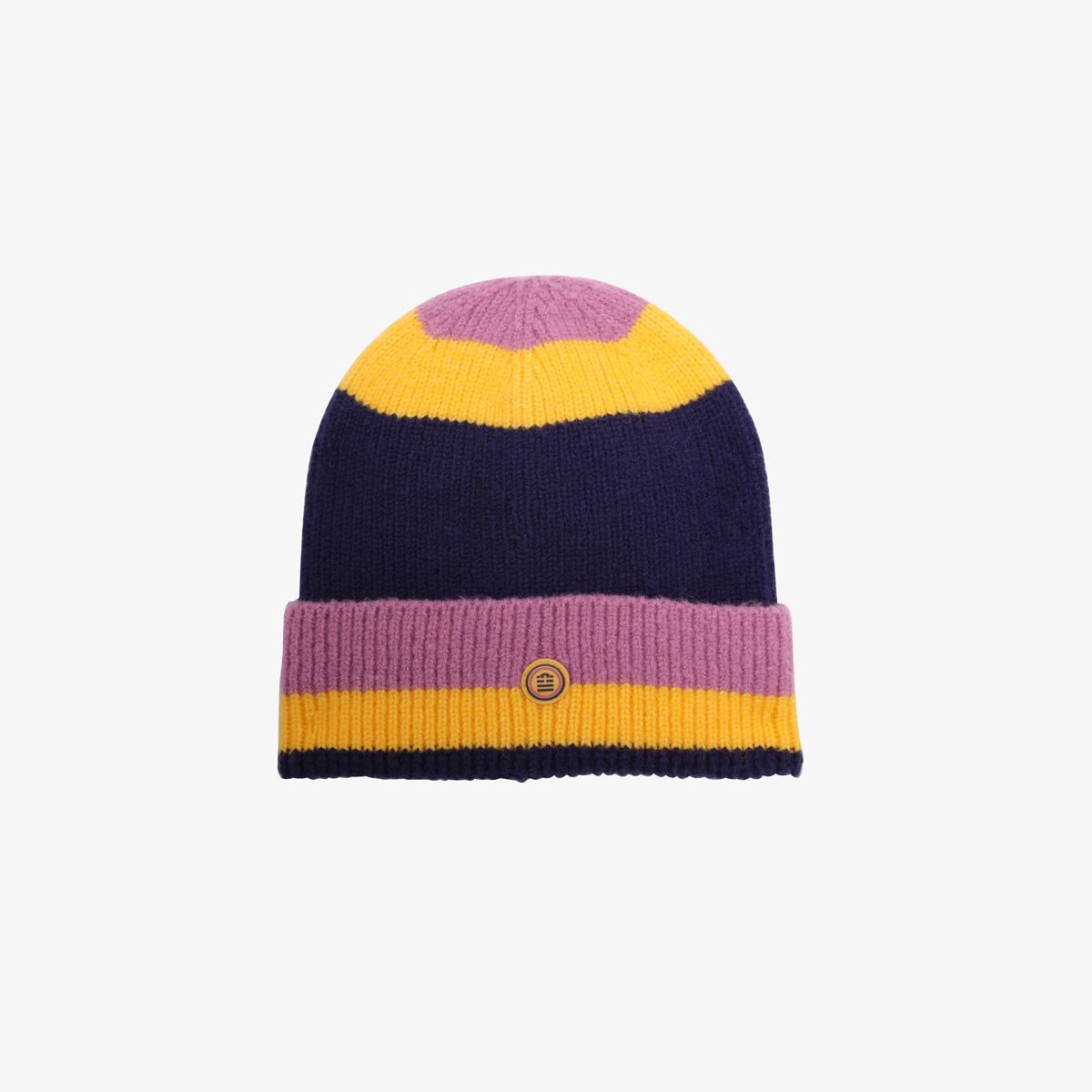 Striped reversible beanie SERGE BLANCO Purple