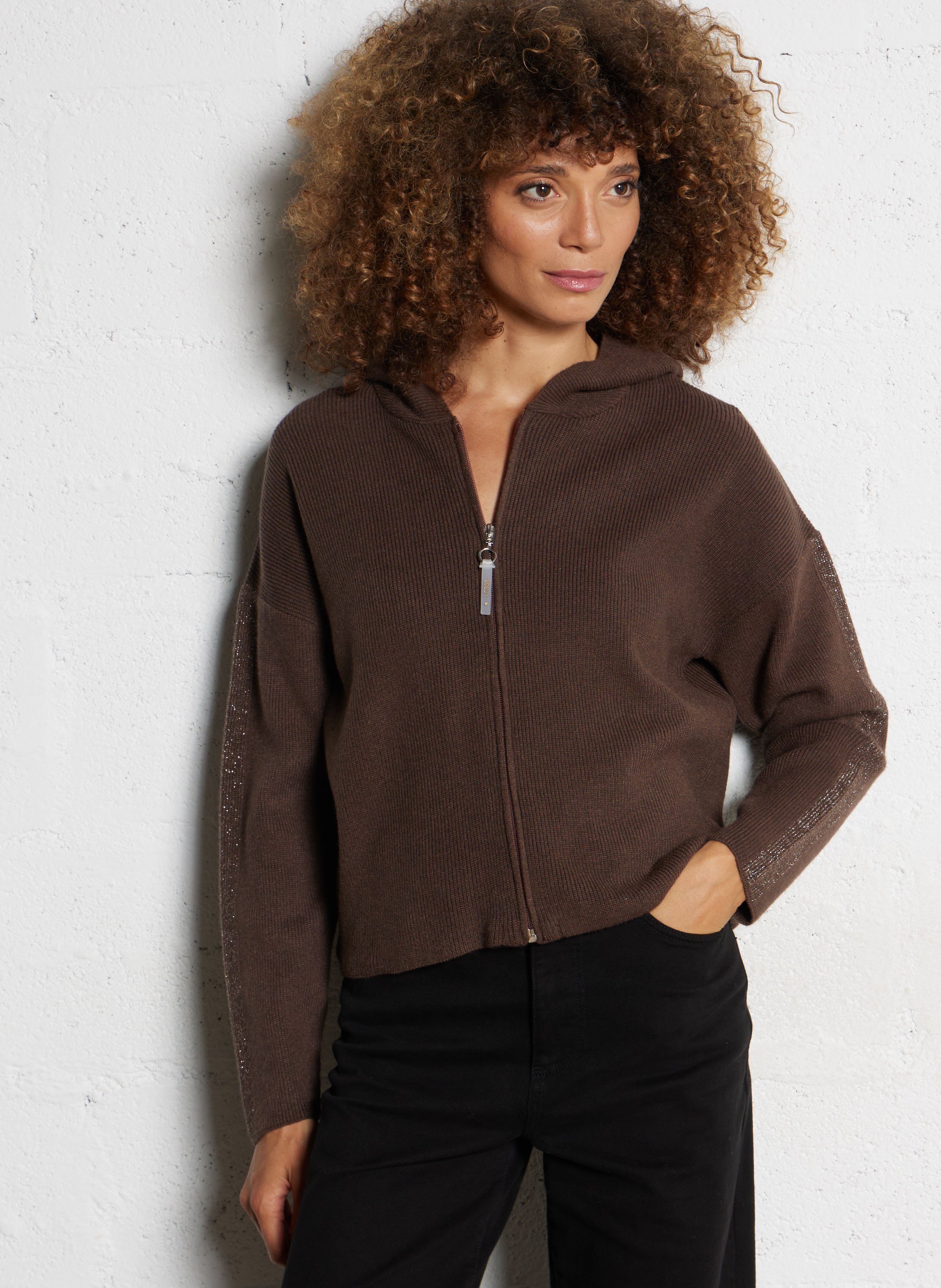 Gilet con cappuccio aderente I CODE