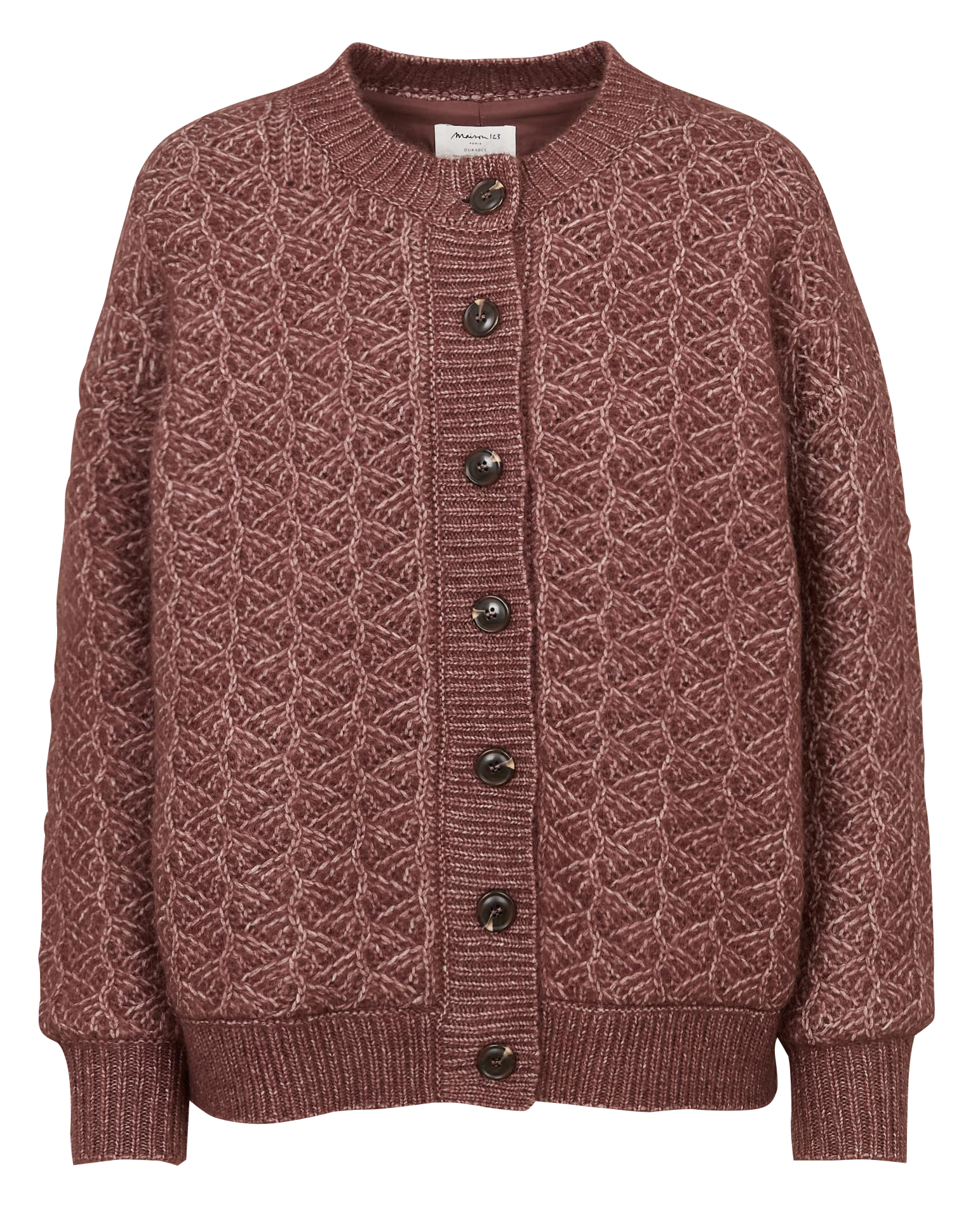 Straight knitted knit vest MAISON 123 Purple