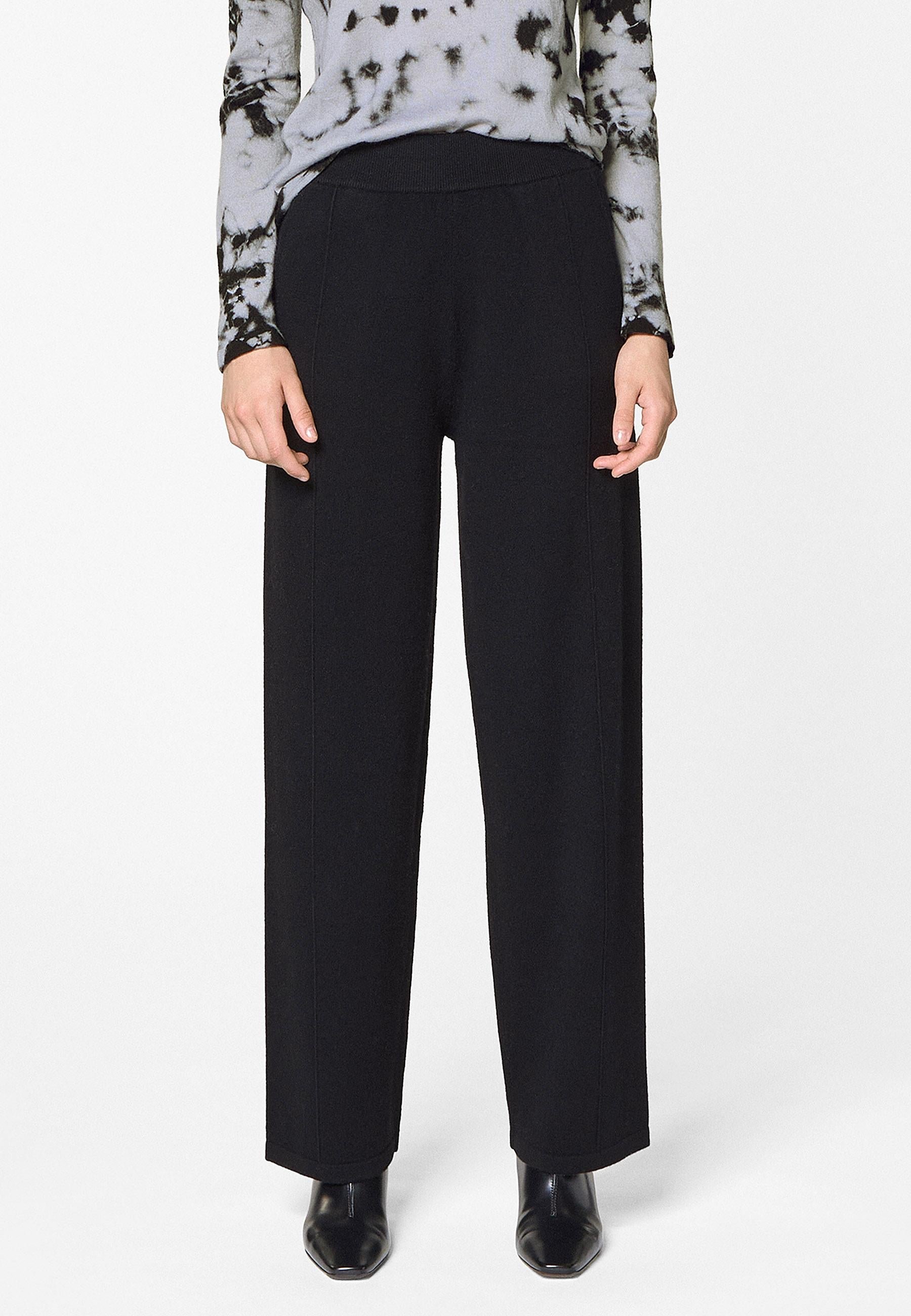 Wide woollen trousers RODIER Black