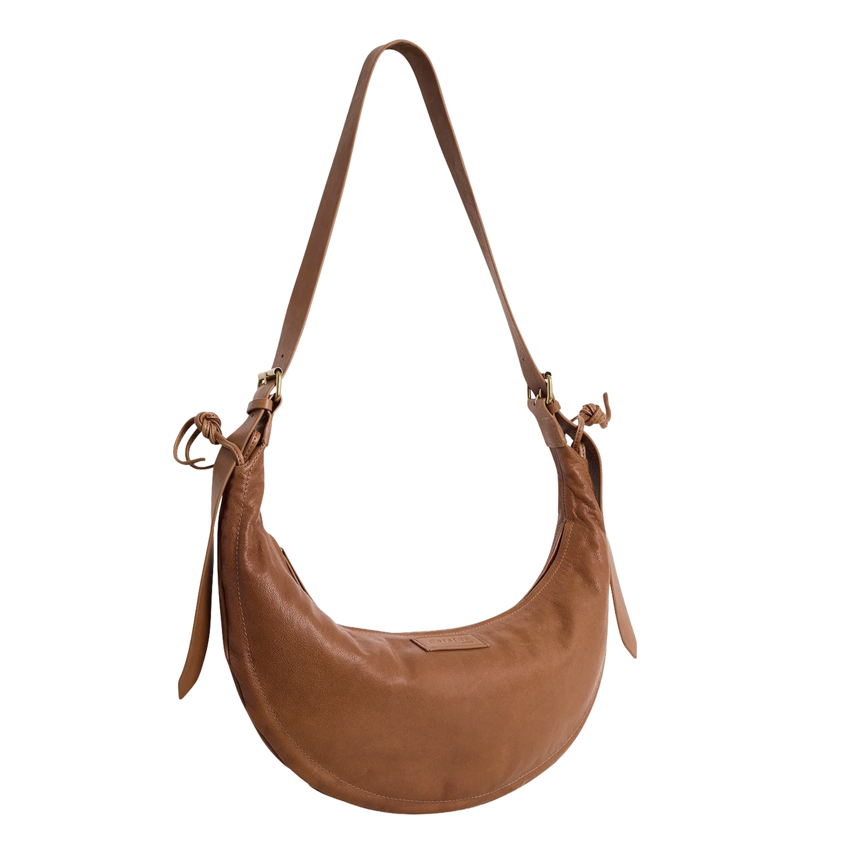 Leather waist bag ACOTE Brown