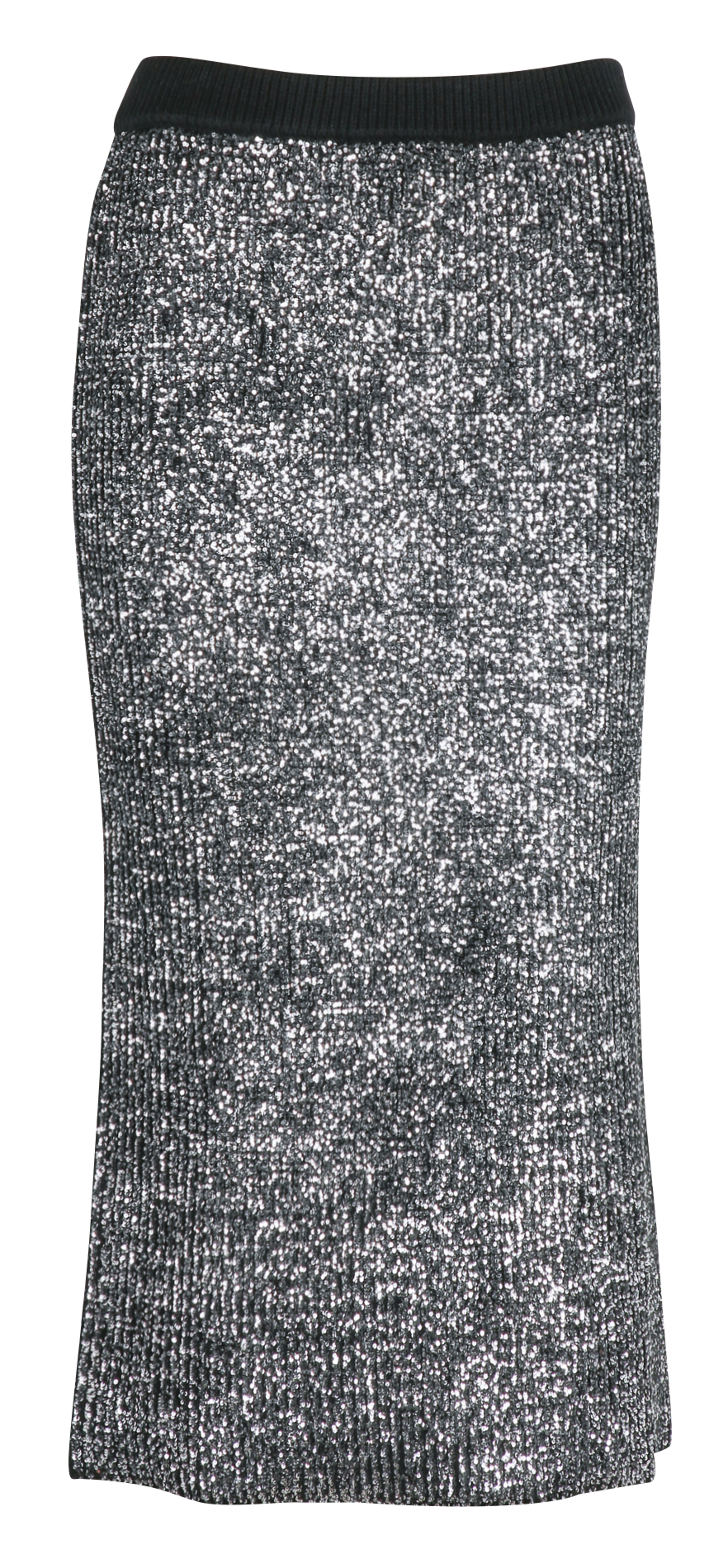 Sequin pencil skirt DES PETITS HAUTS Black