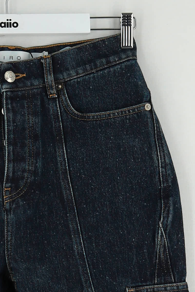 - Straight-leg jeans
- 5 pockets
- Straight cut
- Faded effect IRO - Seconde Main Blue