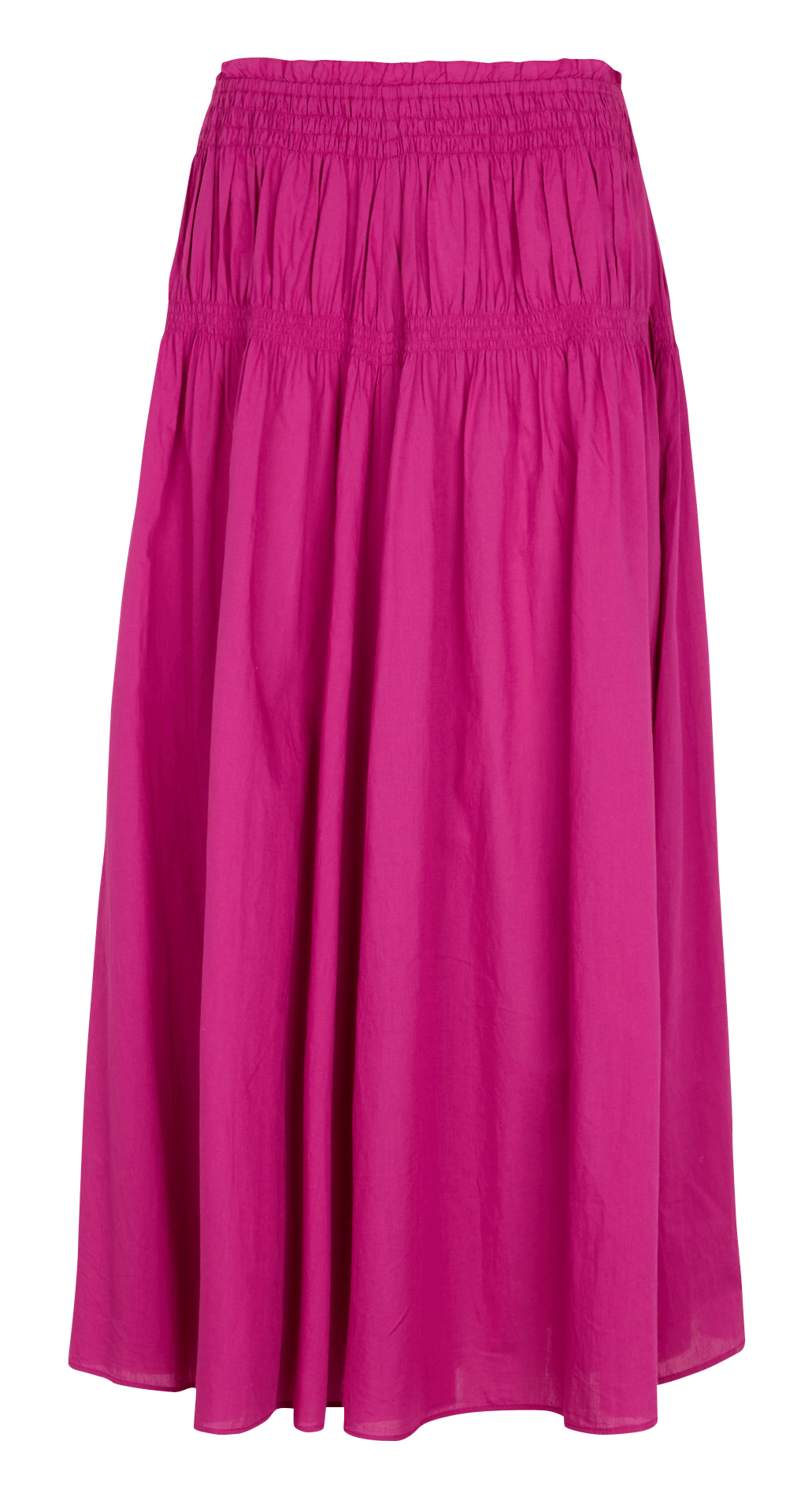 Lange, uitlopende, katoenen rok ANTIK BATIK Roze