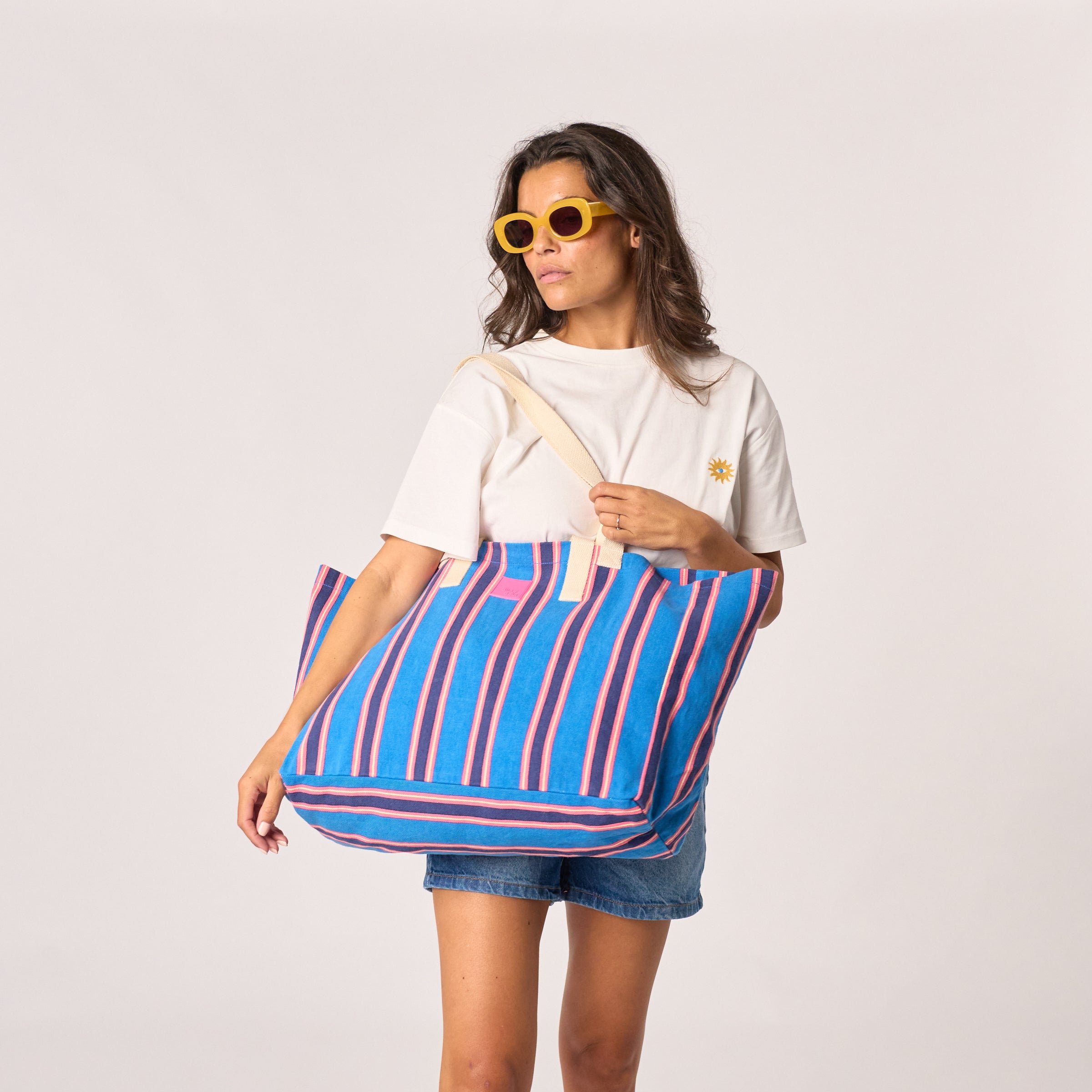 Organic cotton tote bag BILLYBELT Blue