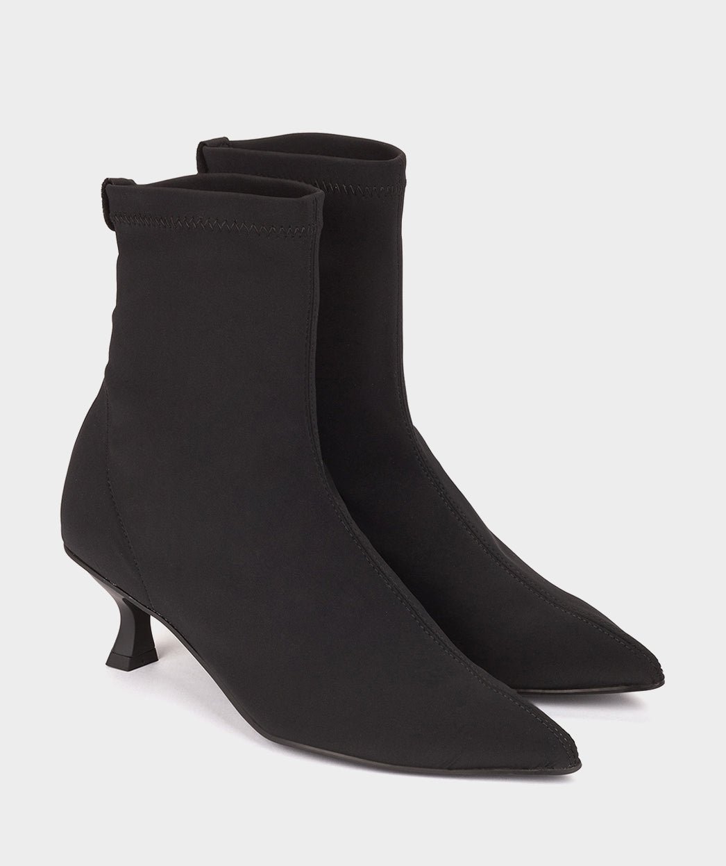Black stretch fabric ankle boots PEDRO MIRALLES Black