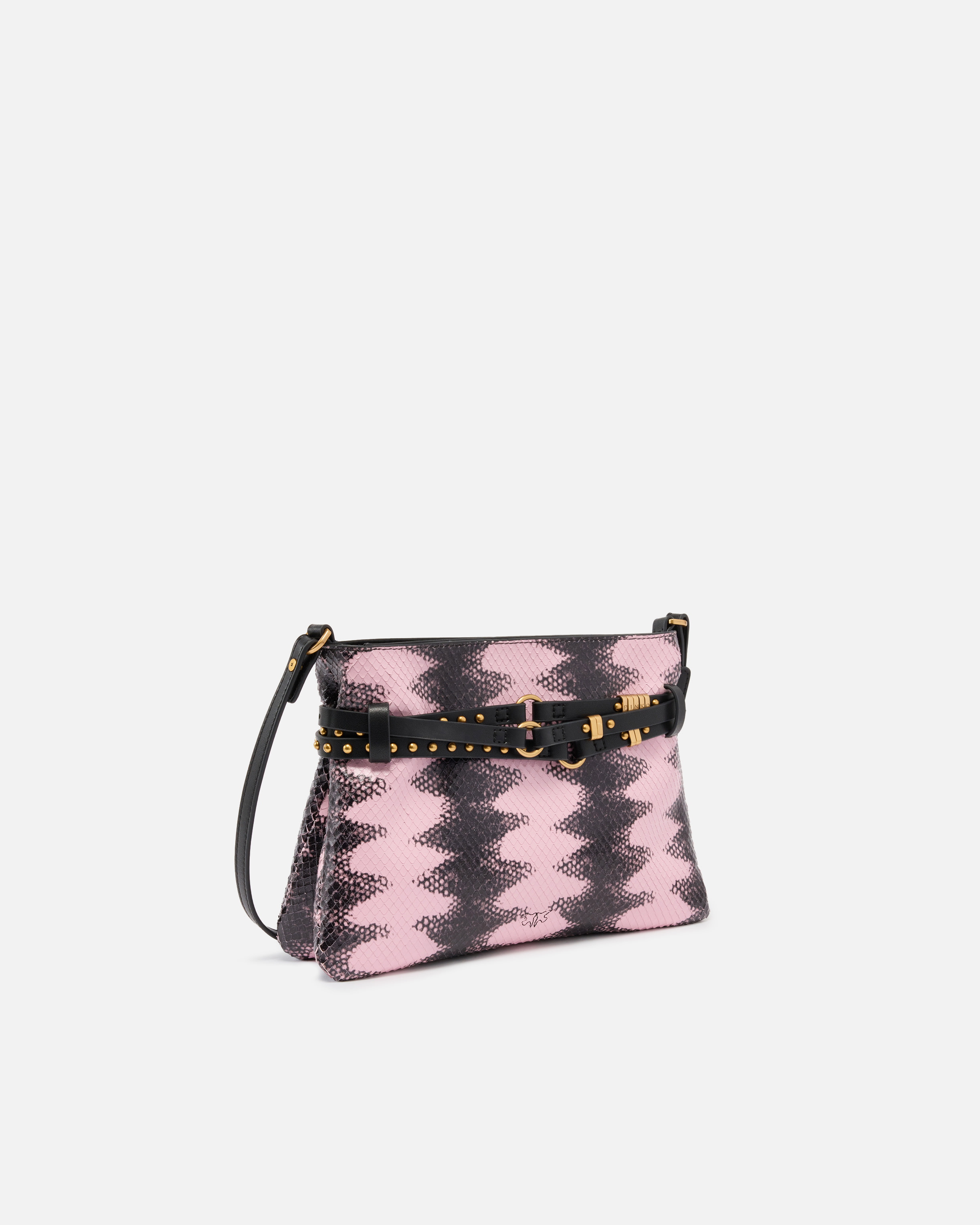 Mini one, two, three leather shoulder bag PINKO Multicolored