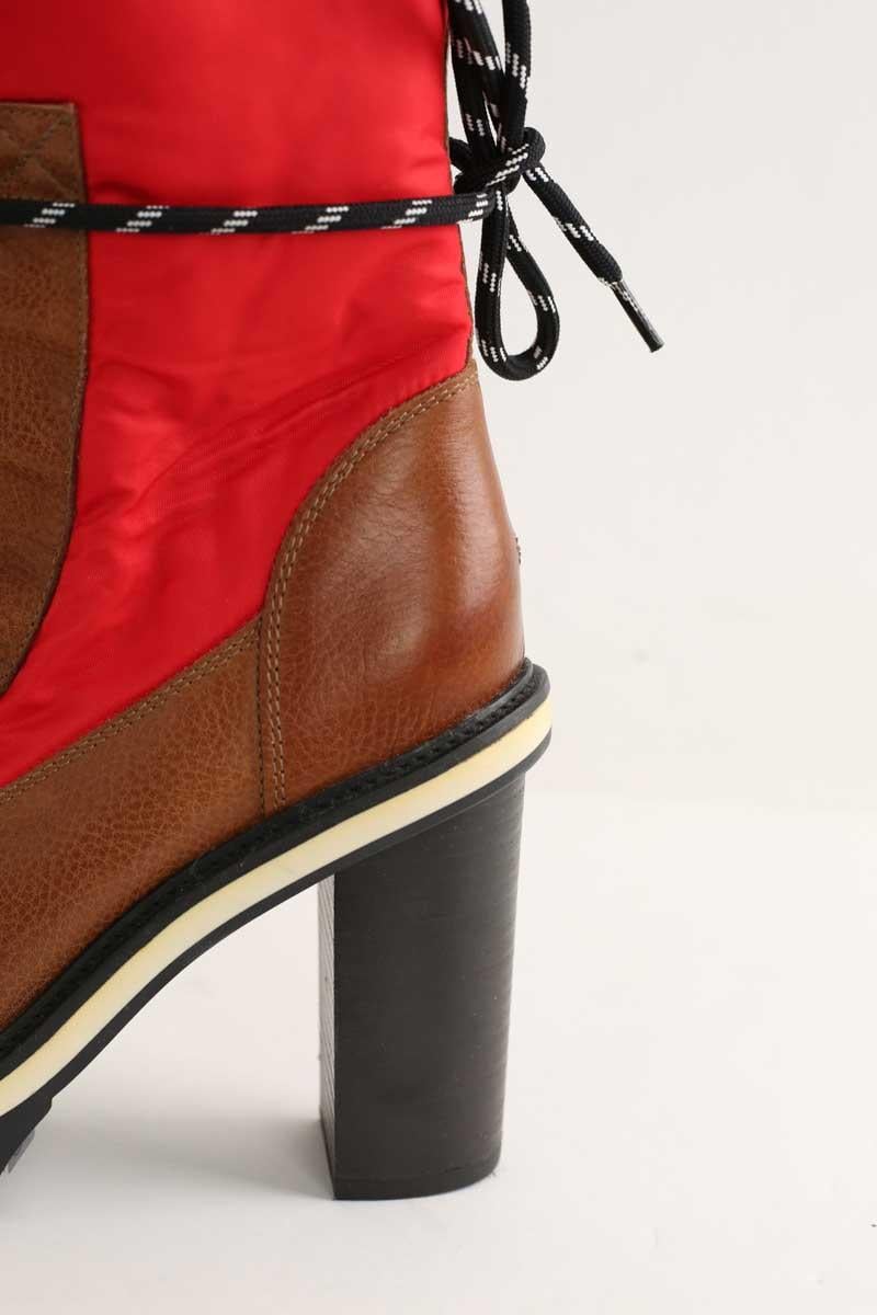 Lace-up ankle boots TOMMY HILFIGER - SECONDE MAIN Red