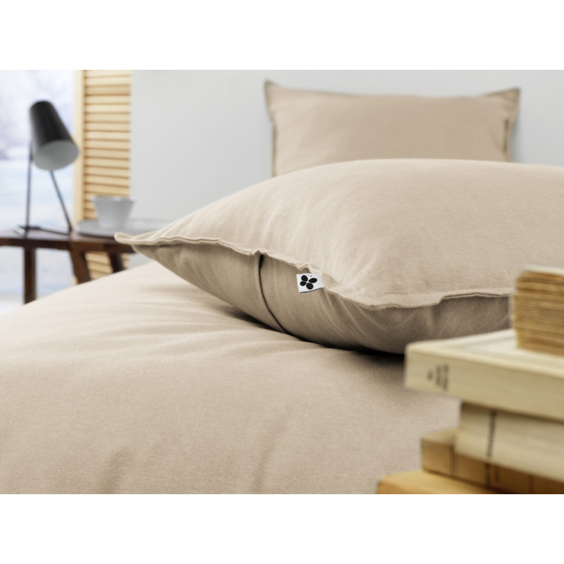 "Candice" cotton flannel pillowcase in all sizes. L'EFFET PAPILLON Multicolored