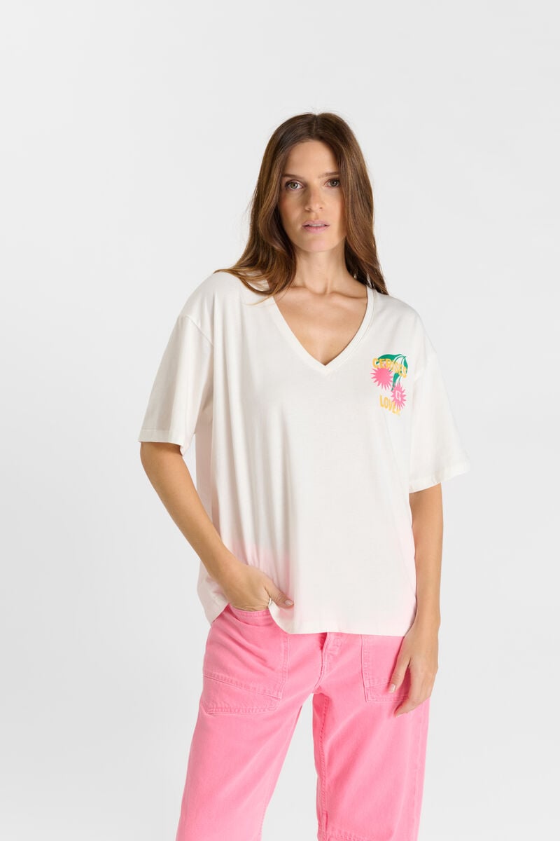 Tommy Badge T-shirt LE TEMPS DES CERISES White