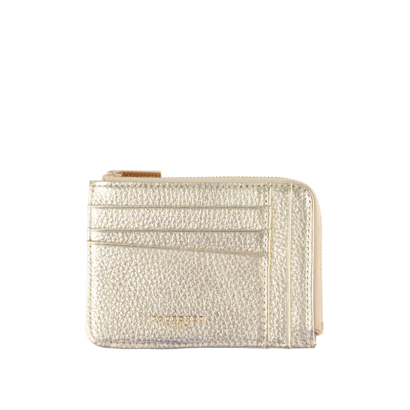 Portefeuille en cuir de vachette CLUB Or