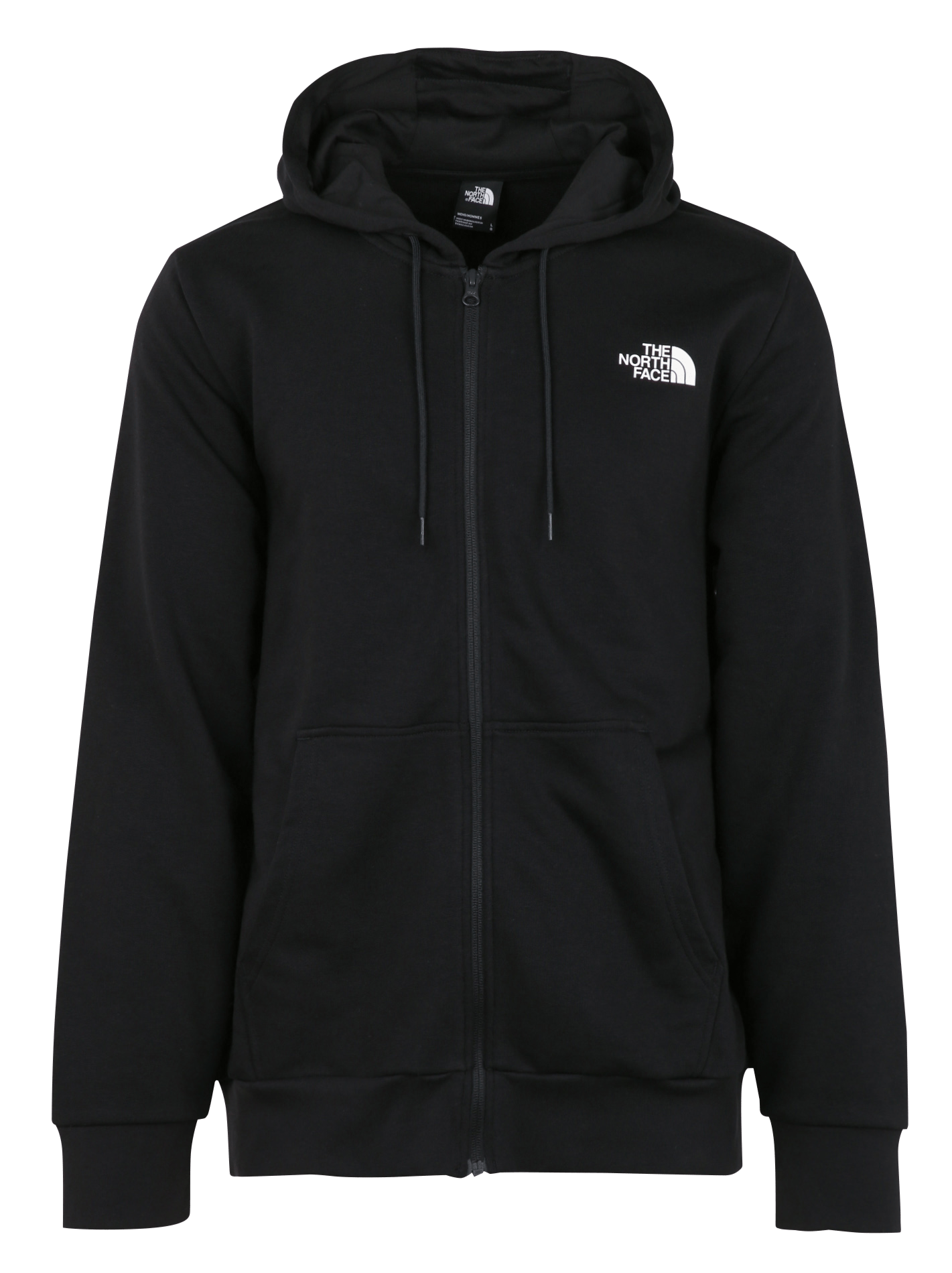 Solid color zip-up hoodie THE NORTH FACE Black