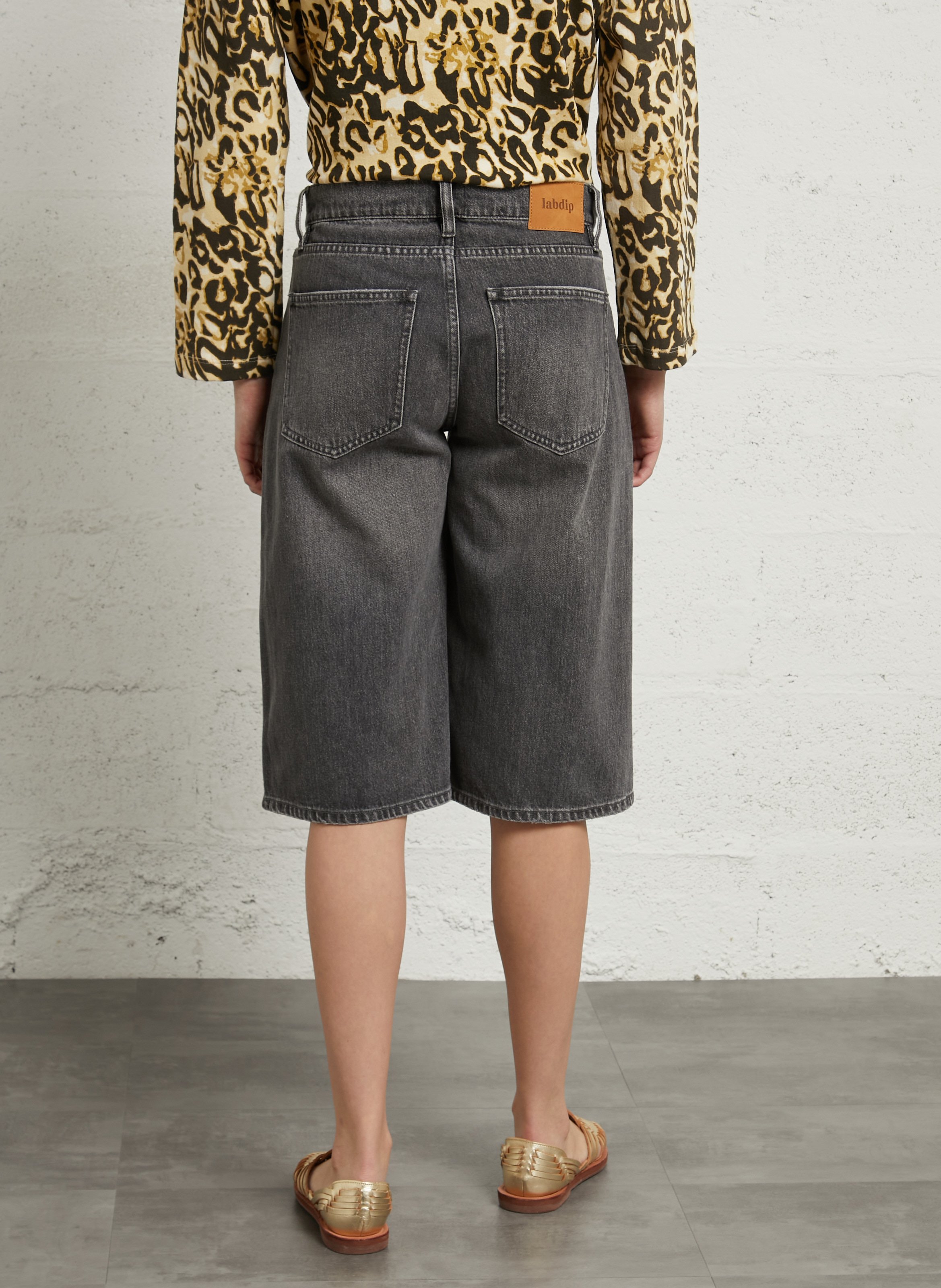 Baumwollbermuda LAB DIP Grau