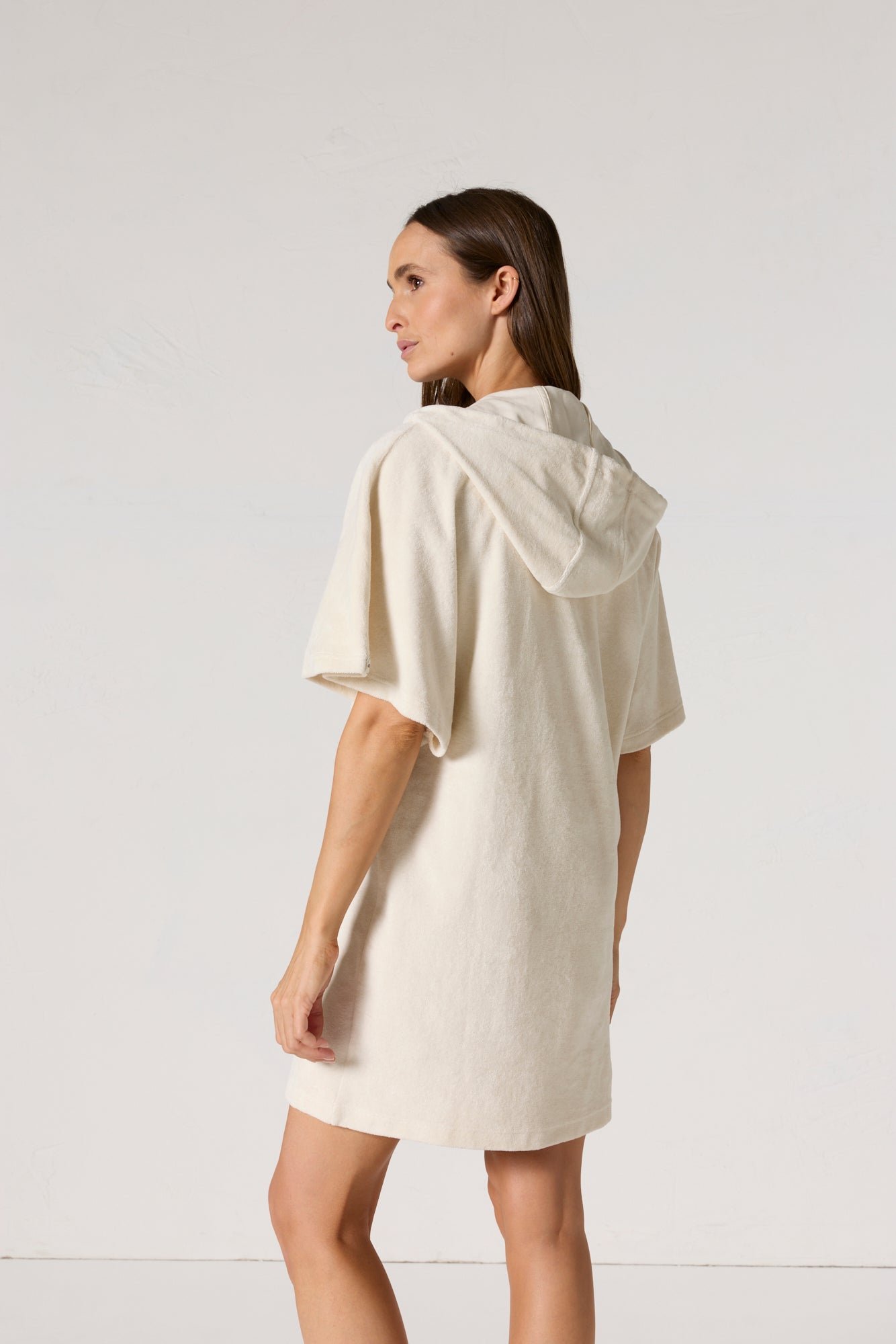 Robe éponge à capuche pearl JOTT Blanc