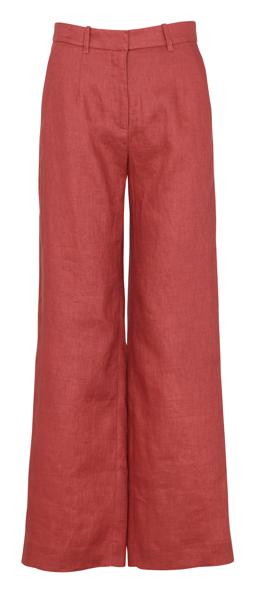 Straight linen trousers KOOKAI Brown