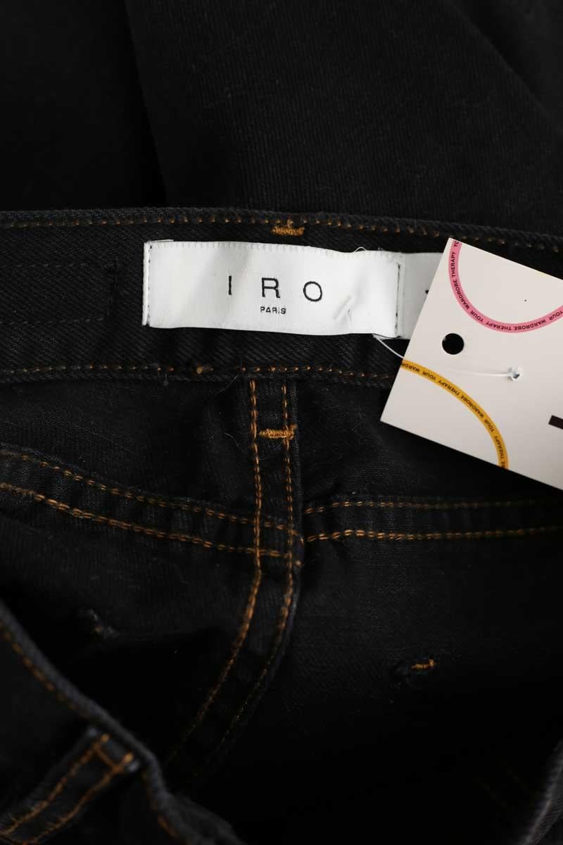 - Straight-leg jeans
- 5 pockets
- Straight cut
- Faded effect IRO - Seconde Main Black