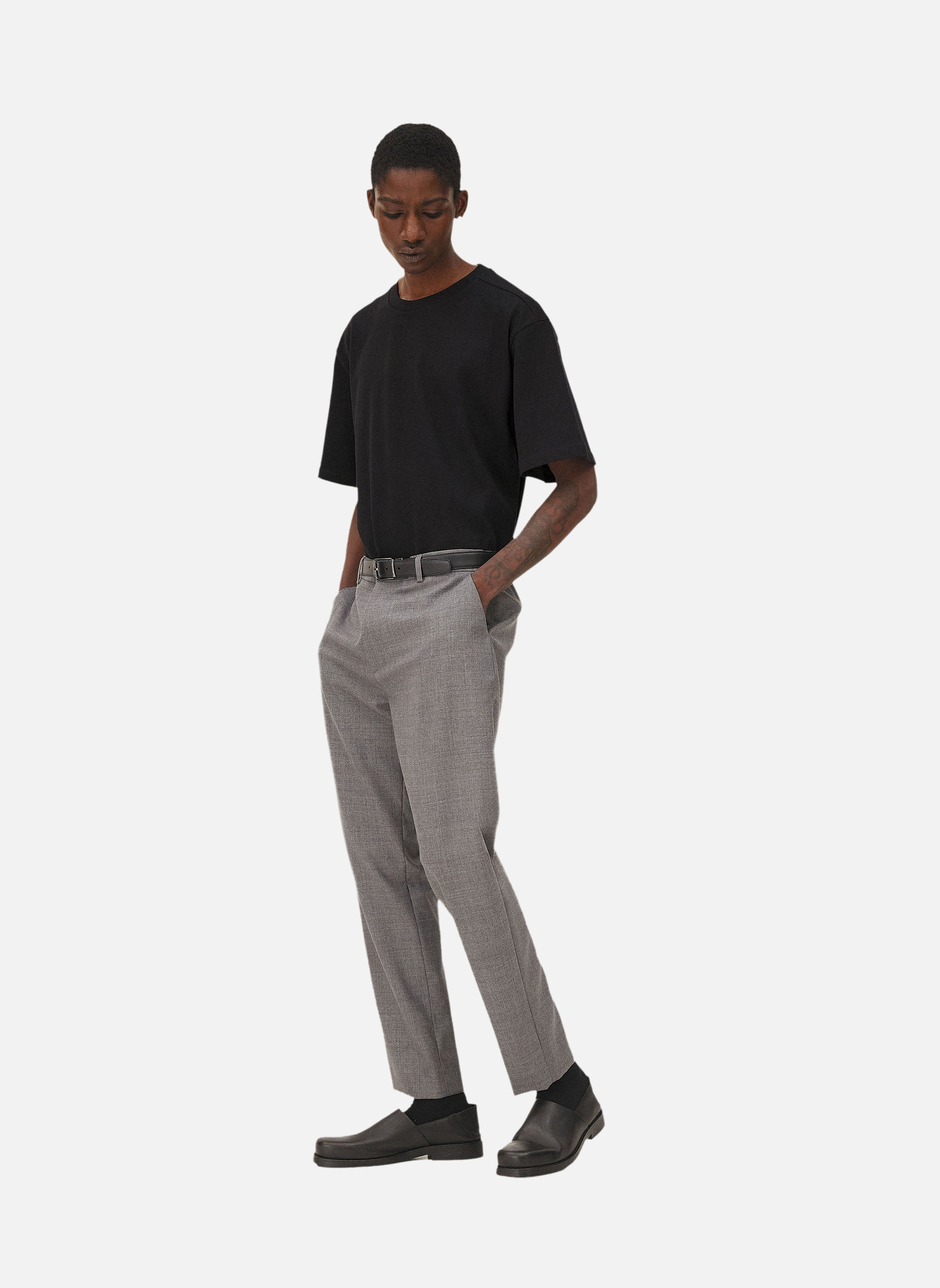 Detroit Steel Grey Stirrup Pants Noyoco Grey