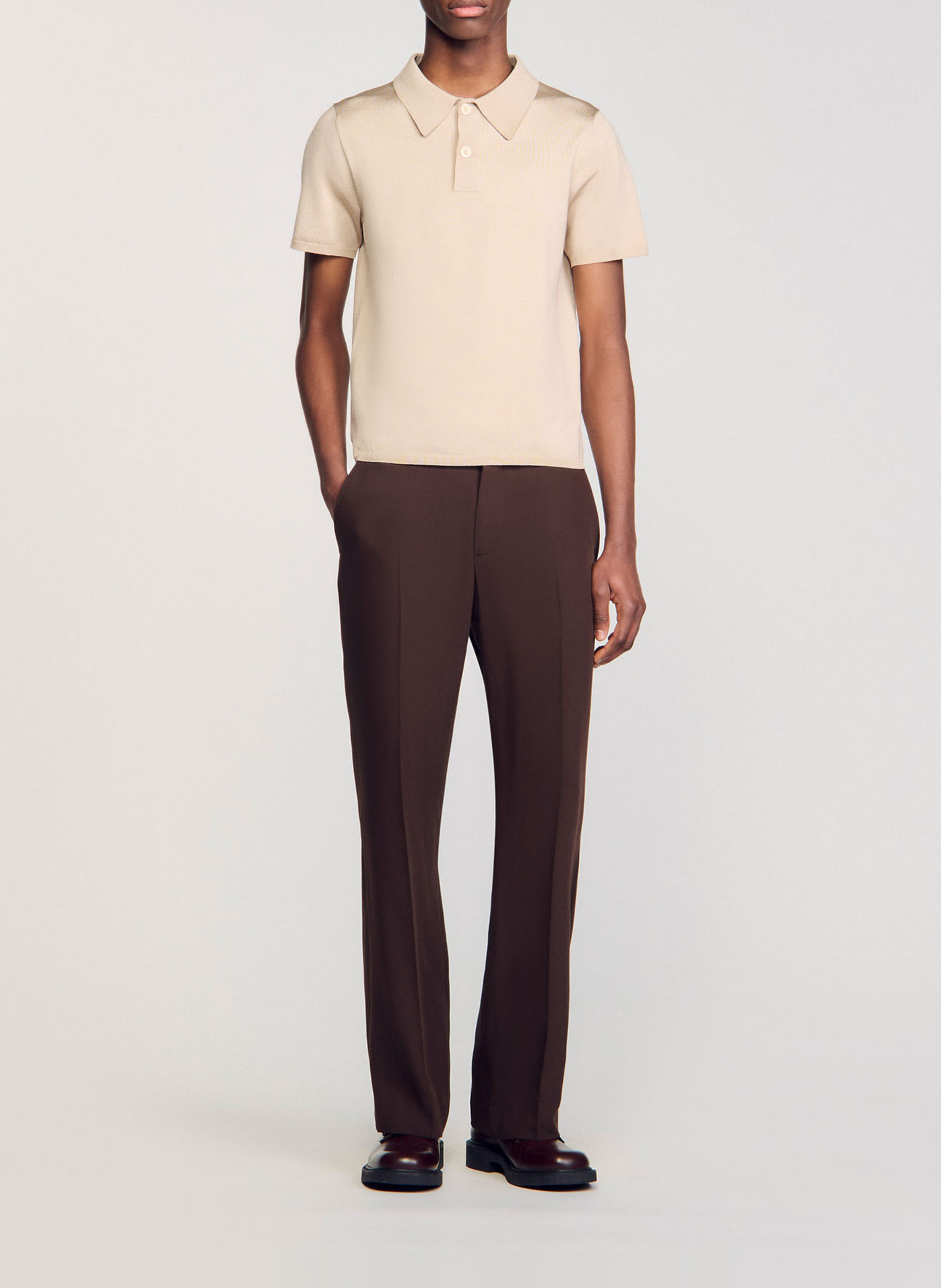 Polo regular fit  SANDRO Blanc