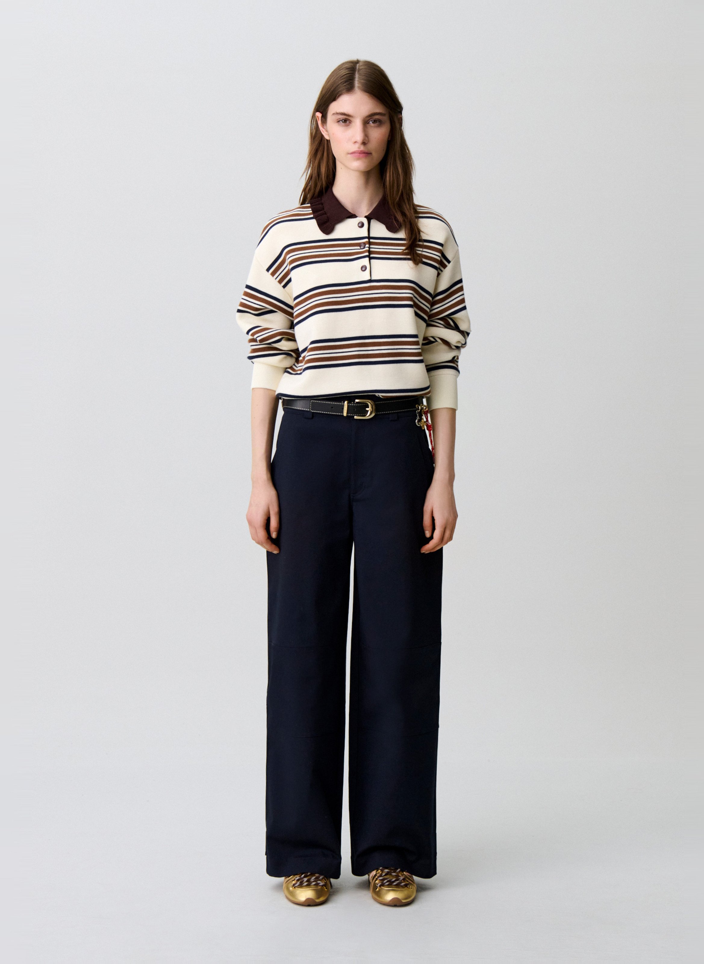 Pull droit à rayures CLAUDIE PIERLOT Multicolore