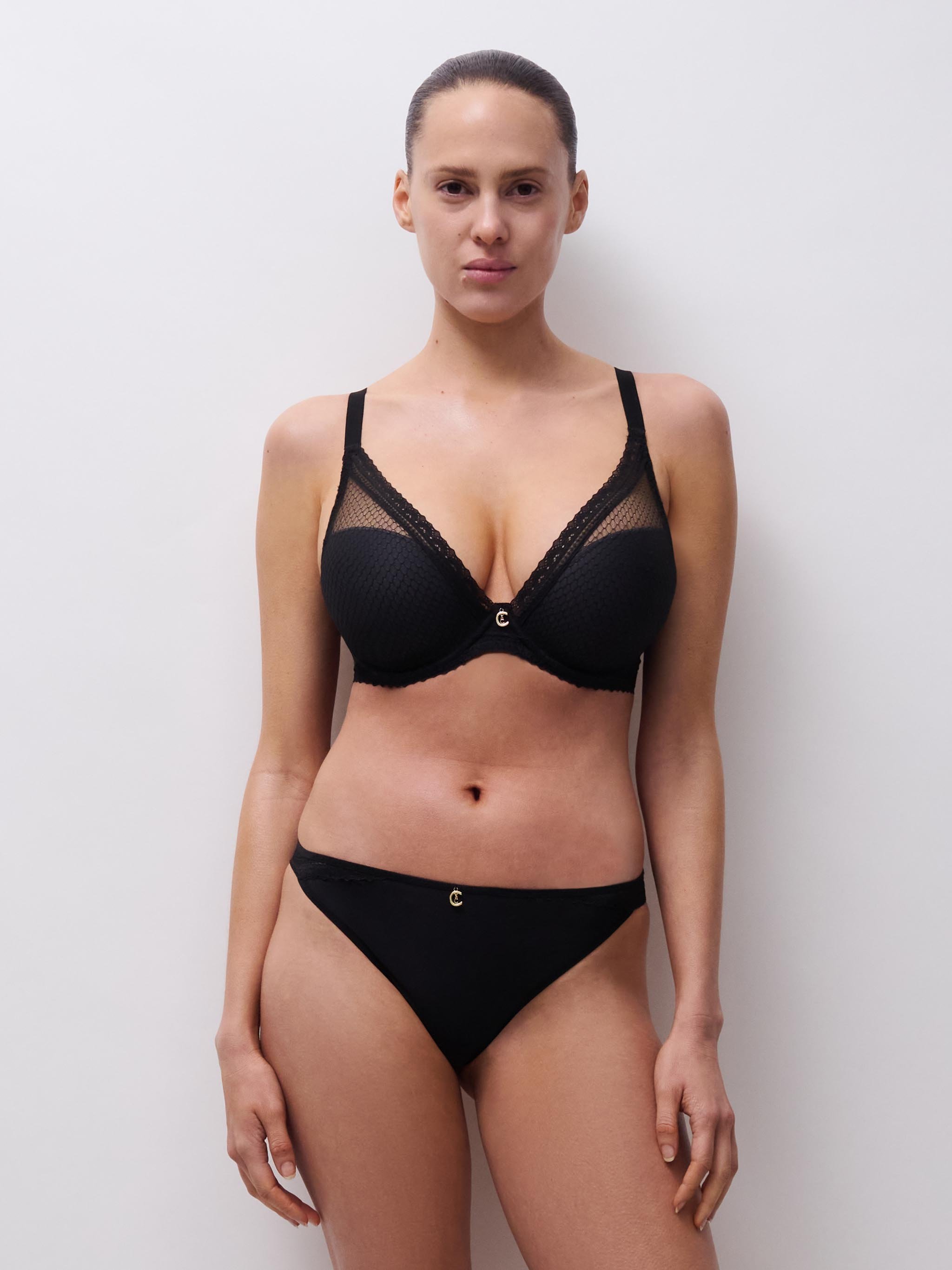 Plunge cup bra CHANTELLE Black