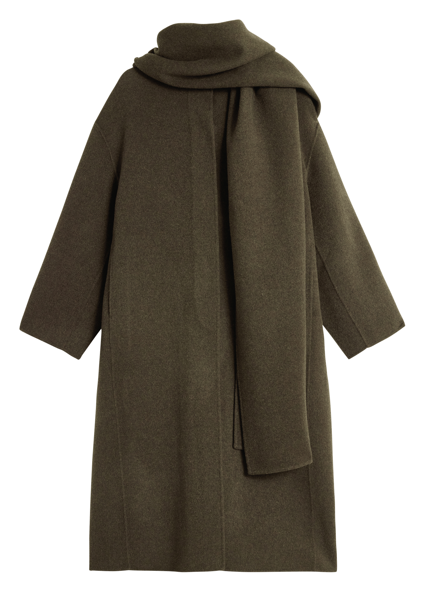 Oversized wool-mix coat SOEUR Khaki